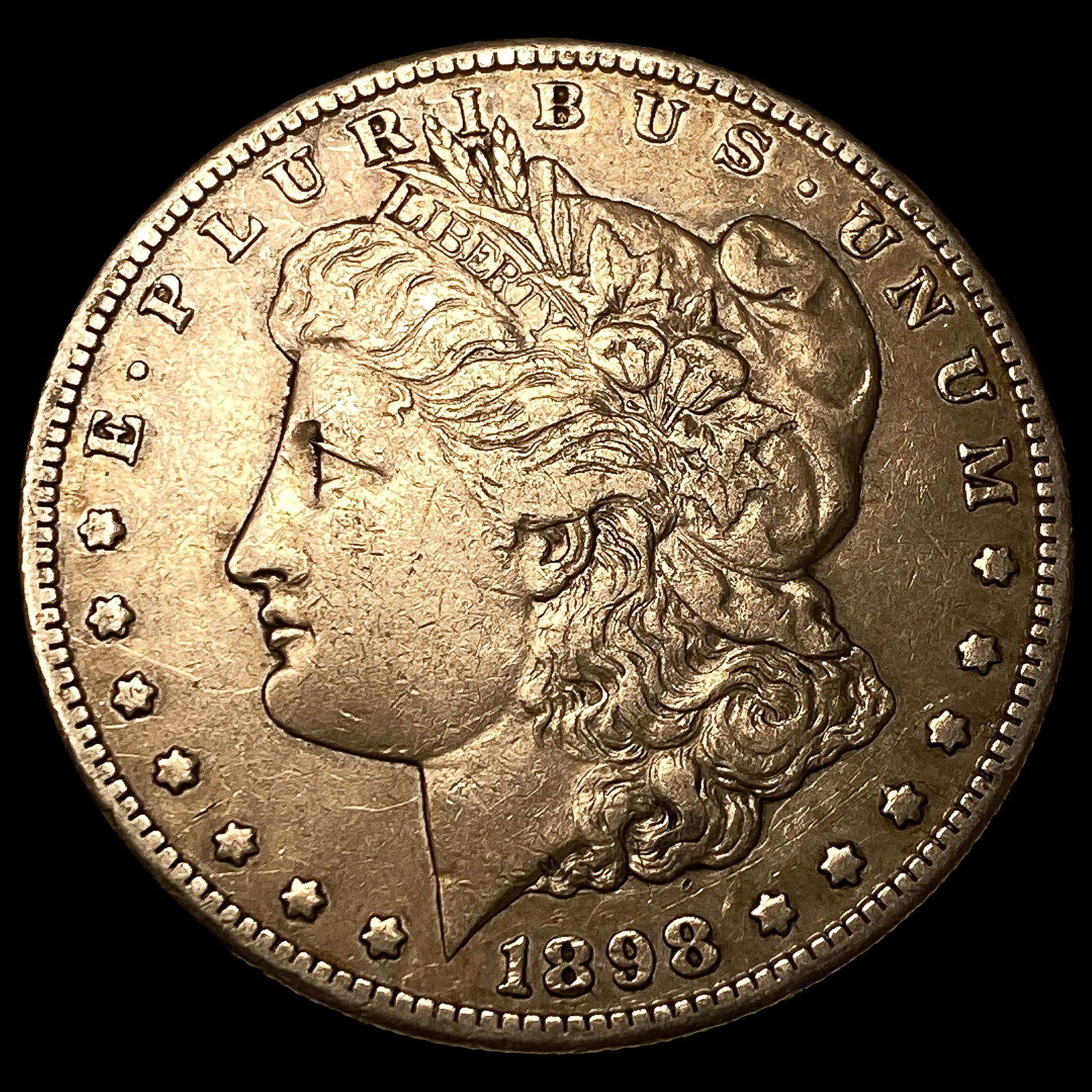 1898-S Silver Morgan Dollar NEARLY UNCIRCULATED: 1898-S Silver Morgan Dollar NEARLY UNCIRCULATED