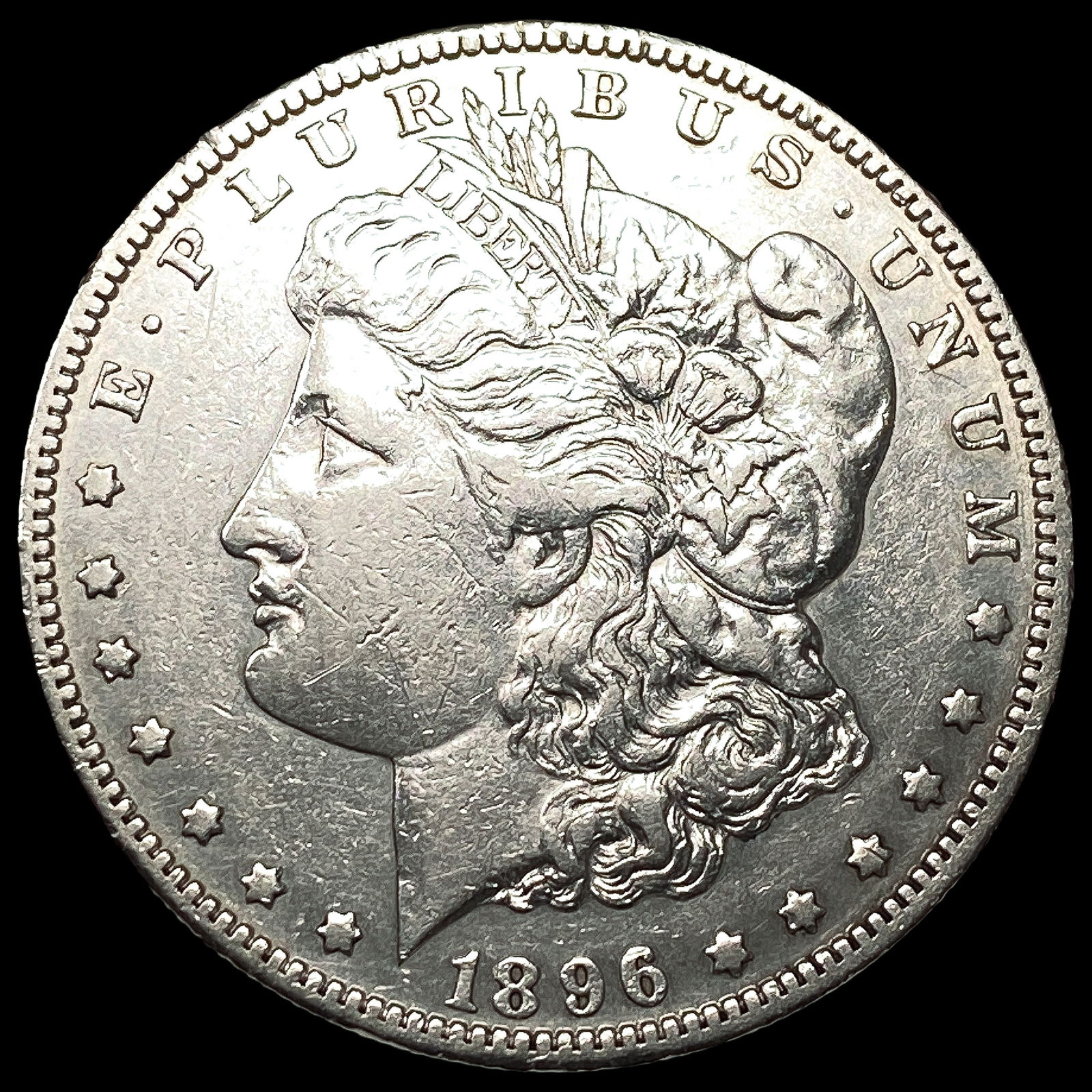 1896-S Silver Morgan Dollar NEARLY UNCIRCULATED (1 of 2)