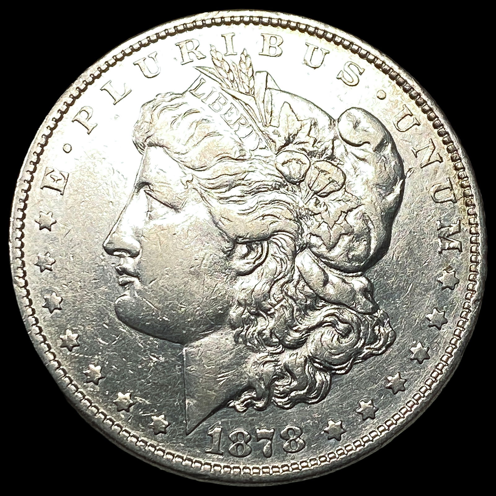1878-S Silver Morgan Dollar NEARLY UNCIRCULATED: 1878-S Silver Morgan Dollar NEARLY UNCIRCULATED