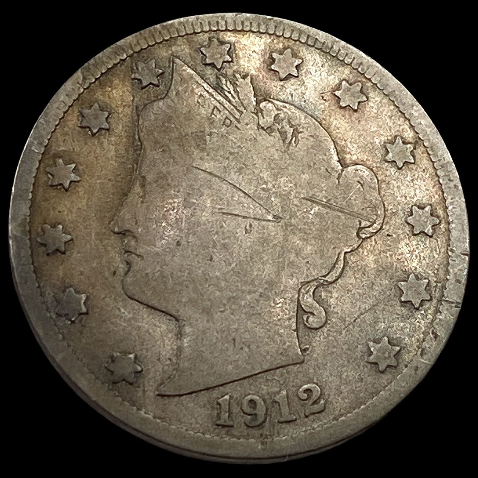 1912 Liberty Head Nickel NICELY CIRCULATED: 1912 Liberty Head Nickel NICELY CIRCULATED