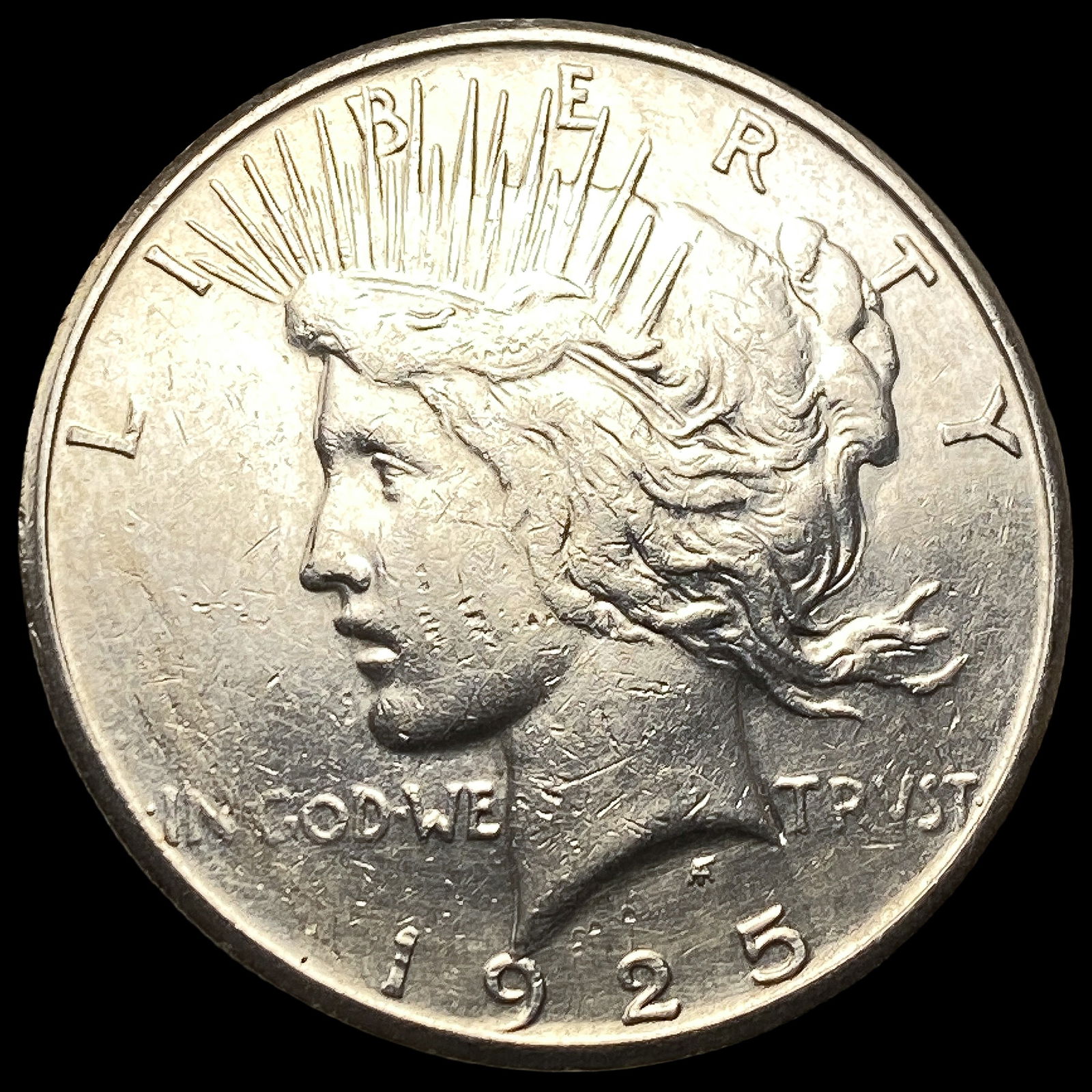 1925-S Silver Peace Dollar CLOSELY UNCIRCULATED: 1925-S Silver Peace Dollar CLOSELY UNCIRCULATED