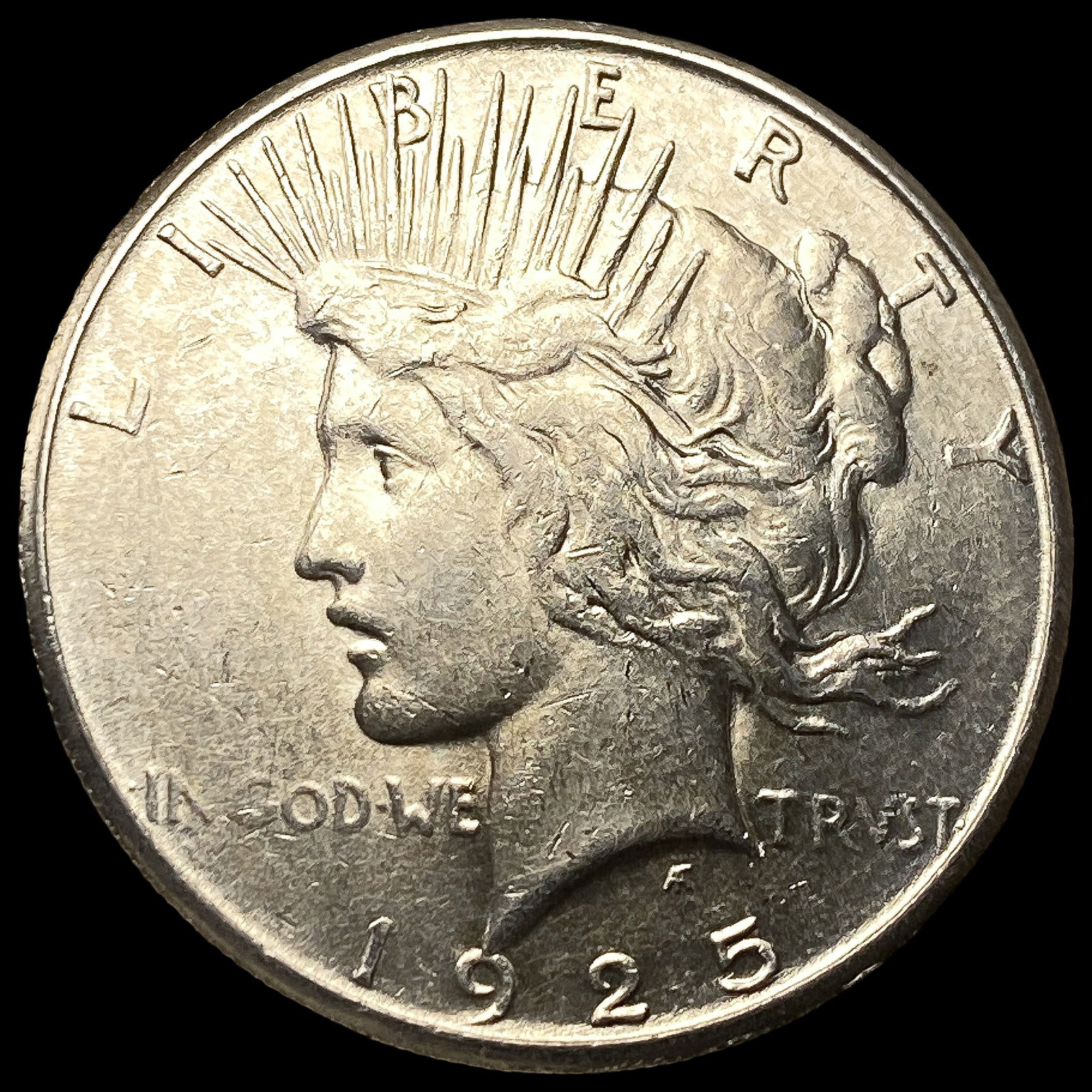 1925 Peace Silver Dollar CLOSELY UNCIRCULATED: 1925 Peace Silver Dollar CLOSELY UNCIRCULATED