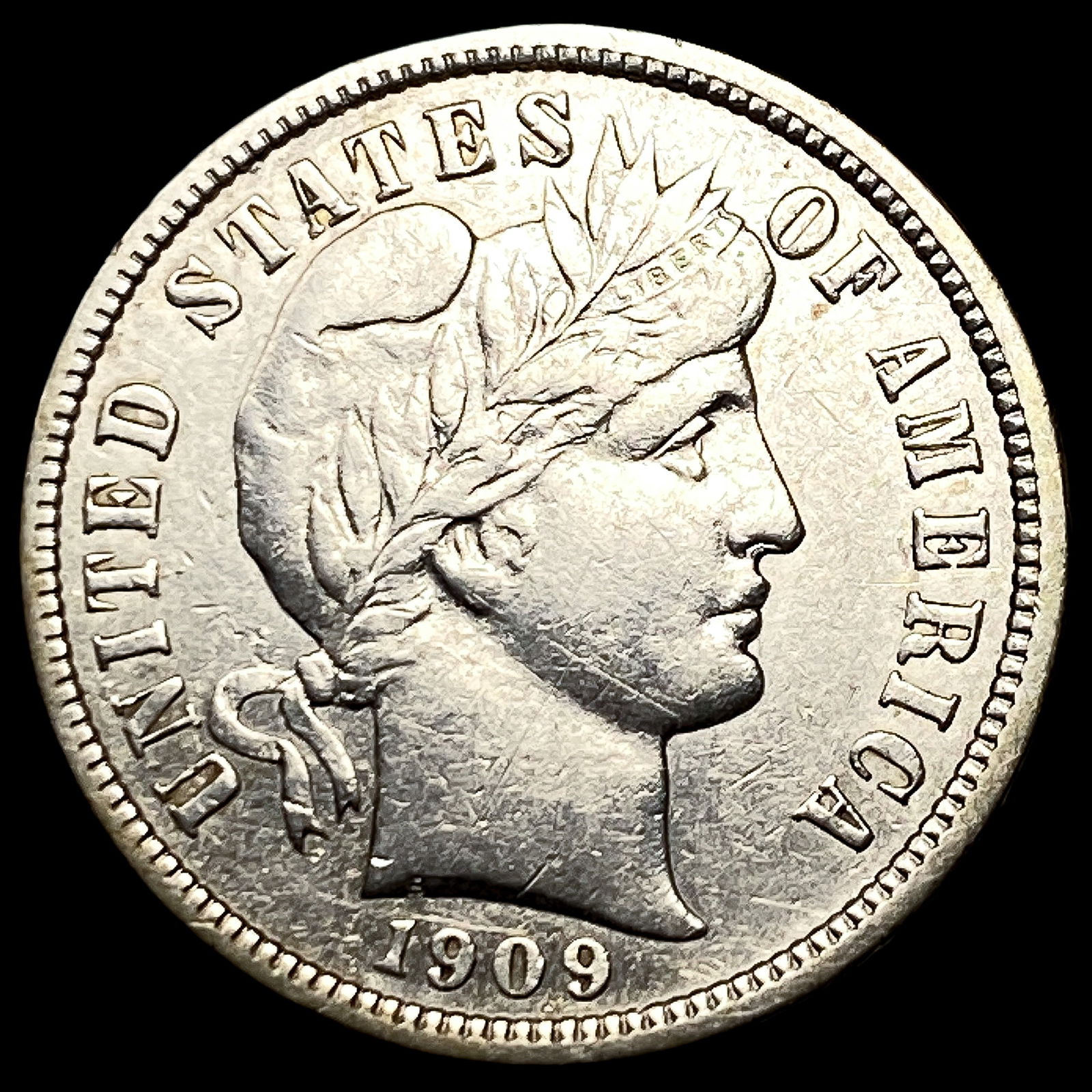 1909 Barber Dime CLOSELY UNCIRCULATED (1 of 2)