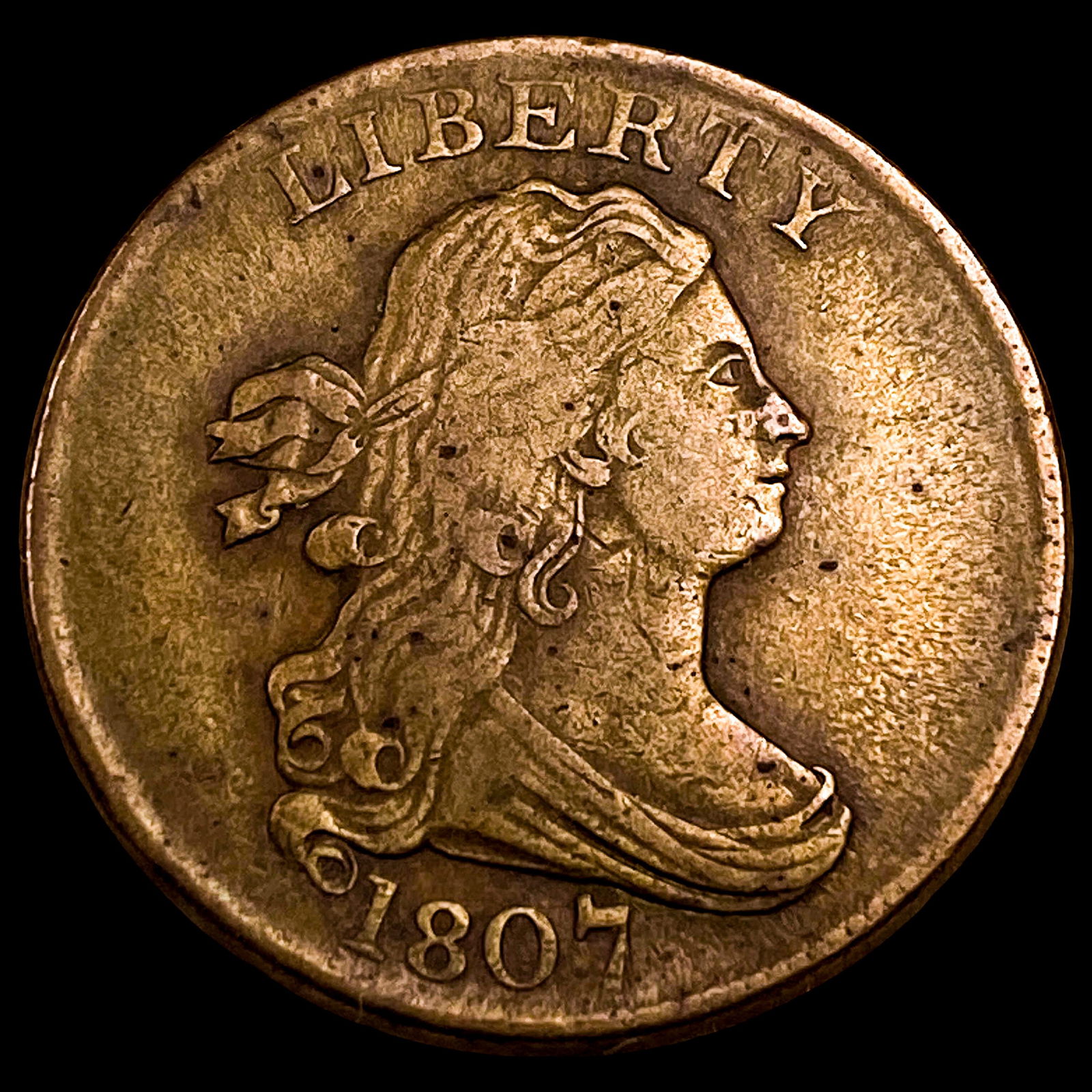 1807 Classic Head Half Cent NEARLY UNCIRCULATED (1 of 2)