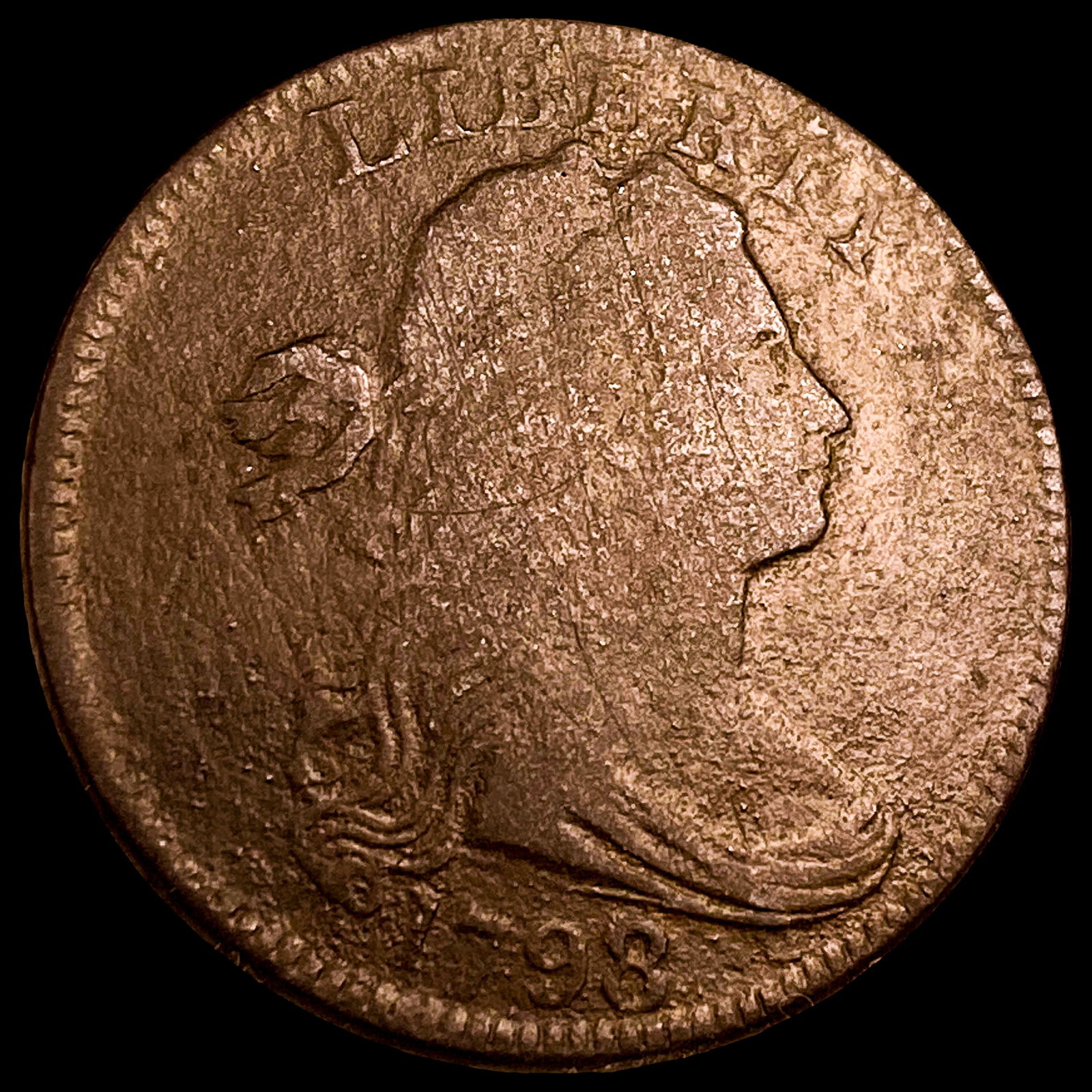 1798 Draped Bust Large Cent LIGHTLY CIRCULATED (1 of 2)