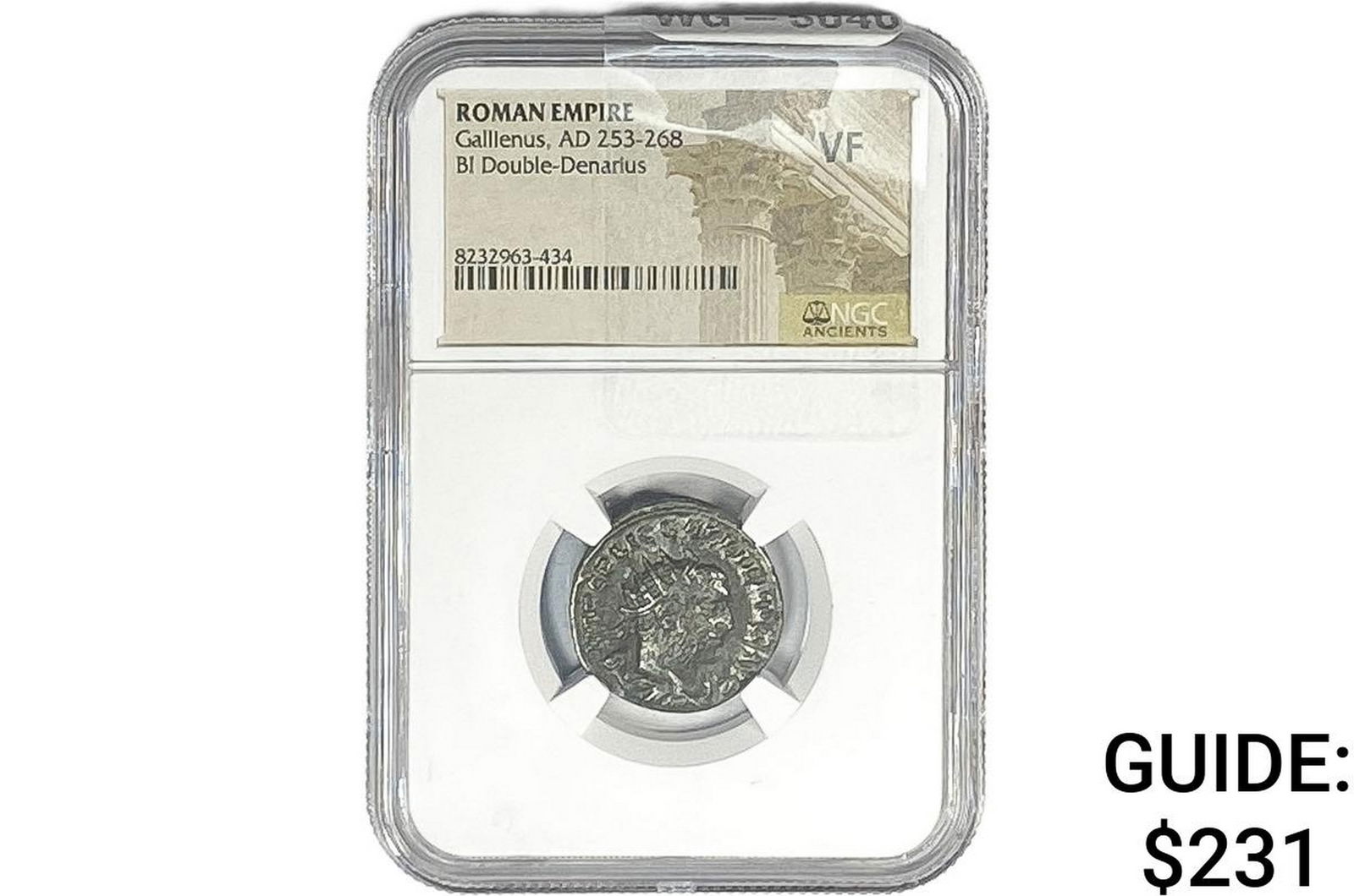 Roman Gallienus, AD 253-268 BI Double-Denarius: Roman Gallienus, AD 253-268 BI Double-Denarius