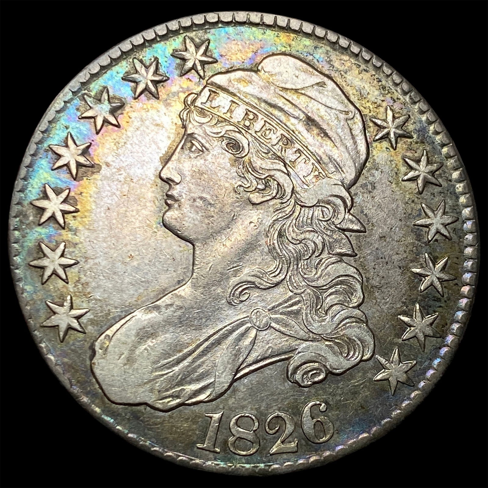 1826 Capped Bust Half Dollar CLOSELY UNCIRCULATED (1 of 2)