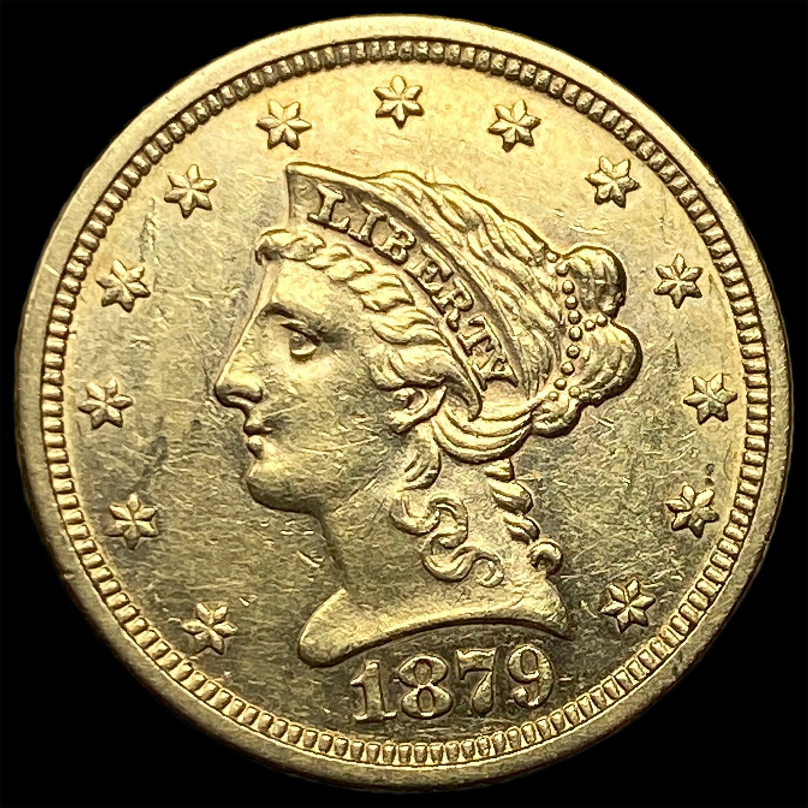1879 Liberty Head $2.50 Gold Quarter Eagle UNCIRCULATED (1 of 2)