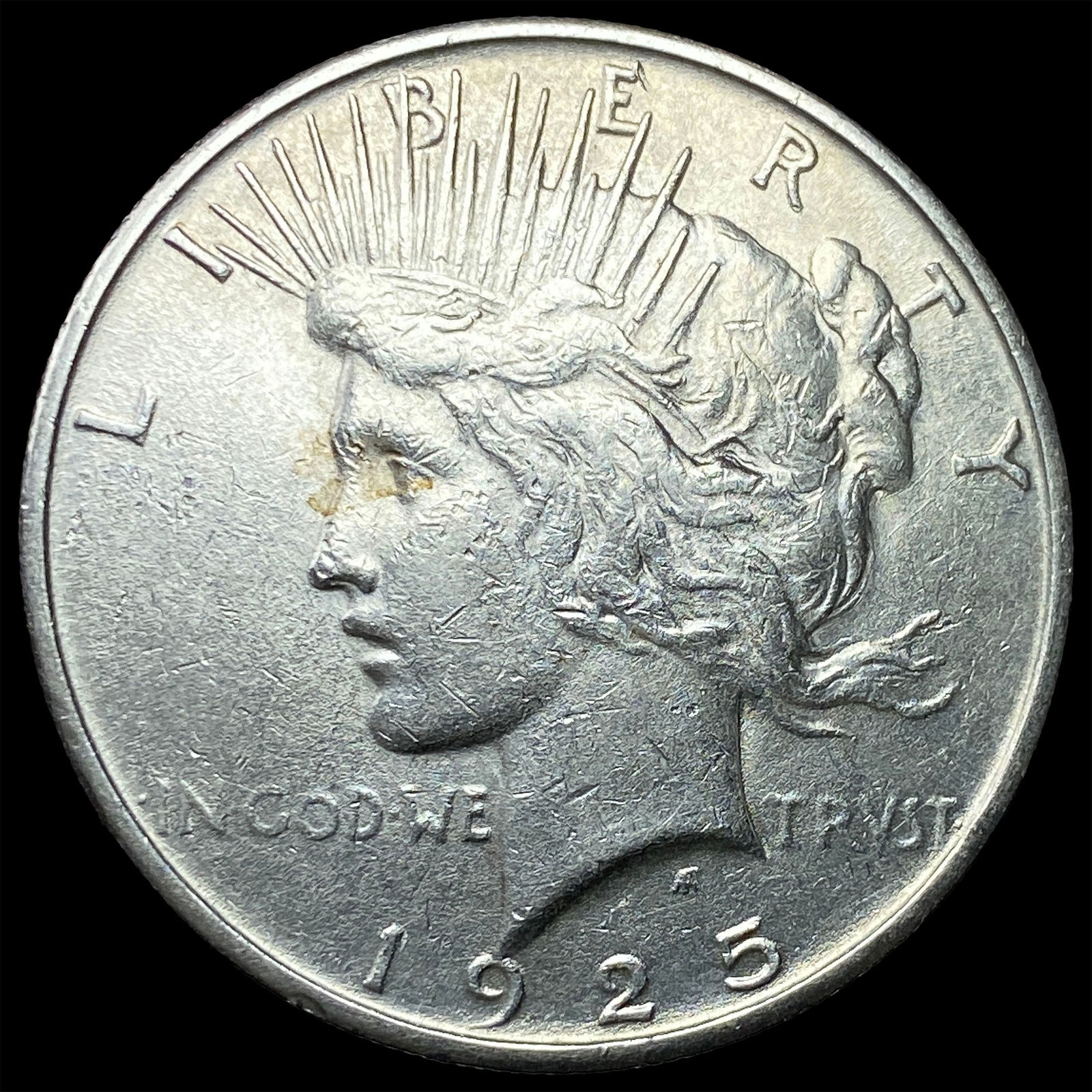 1923-S Silver Peace Dollar CLOSELY UNCIRCULATED: 1923-S Silver Peace Dollar CLOSELY UNCIRCULATED