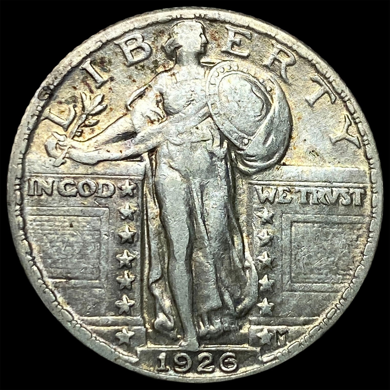 1926 Standing Liberty Silver Quarter NEARLY UNCIRCULATED: 1926 Standing Liberty Silver Quarter NEARLY UNCIRCULATED