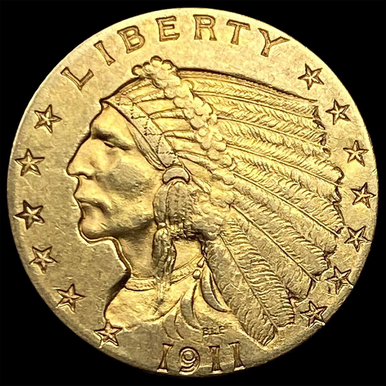 1911 Indian Head Gold $2.5 Quarter Eagle UNCIRCULATED (1 of 2)