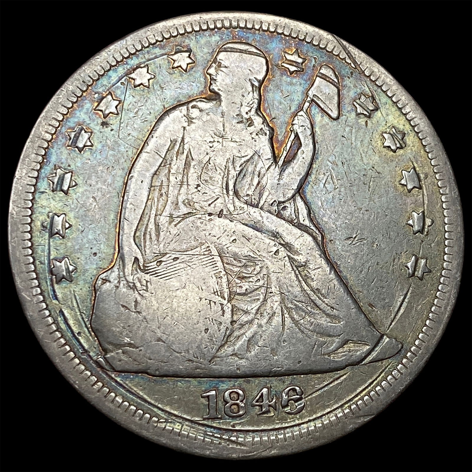 1846 Silver Dollar LIGHTLY CIRCULATED (1 of 2)