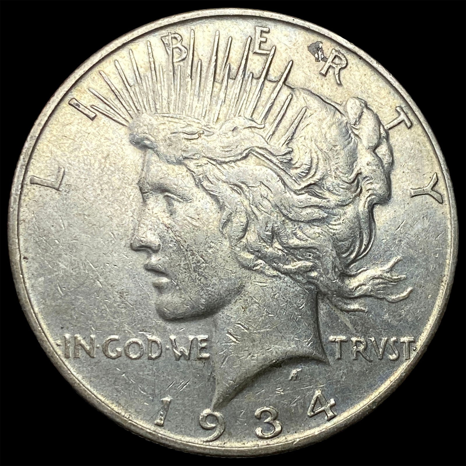 1934-D Silver Peace Dollar CLOSELY UNCIRCULATED (1 of 2)
