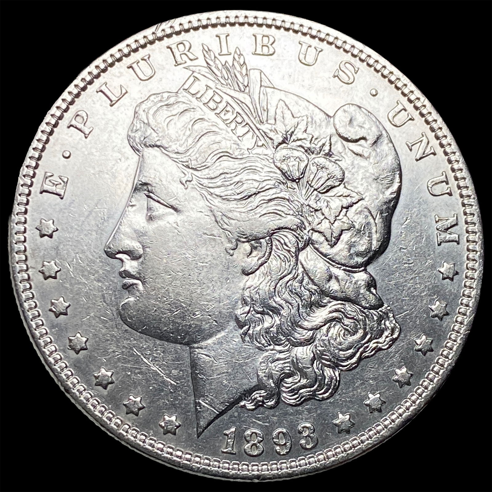 1893-S Silver Morgan Dollar CLOSELY UNCIRCULATED: 1893-S Silver Morgan Dollar CLOSELY UNCIRCULATED