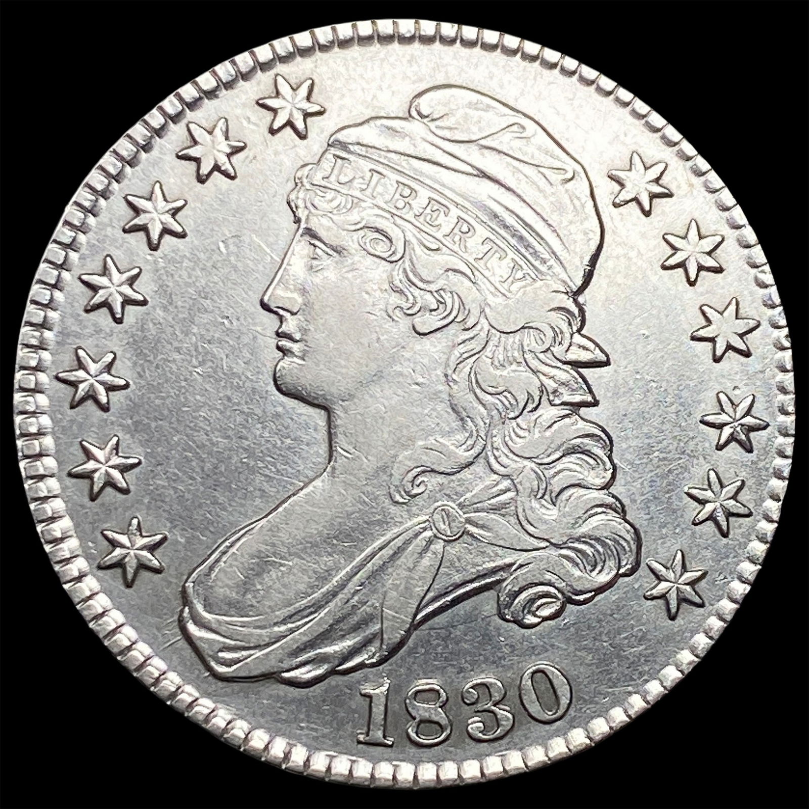 1830 Capped Bust Half Dollar CLOSELY UNCIRCULATED (1 of 2)