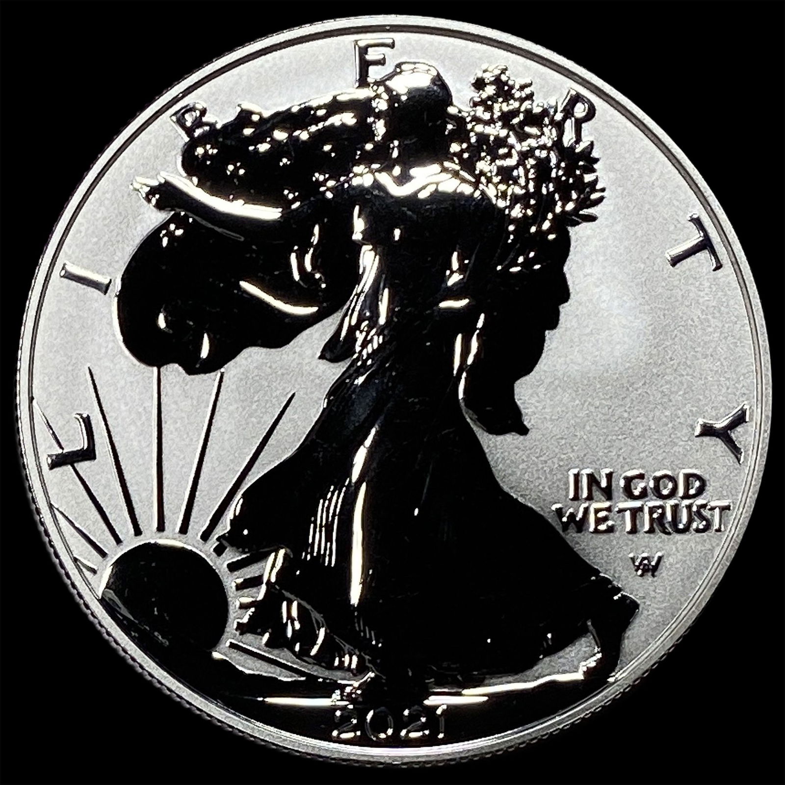 2021-W 1 oz Silver American Eagle Proof GEM PROOF: 2021-W 1 oz Silver American Eagle Proof GEM PROOF