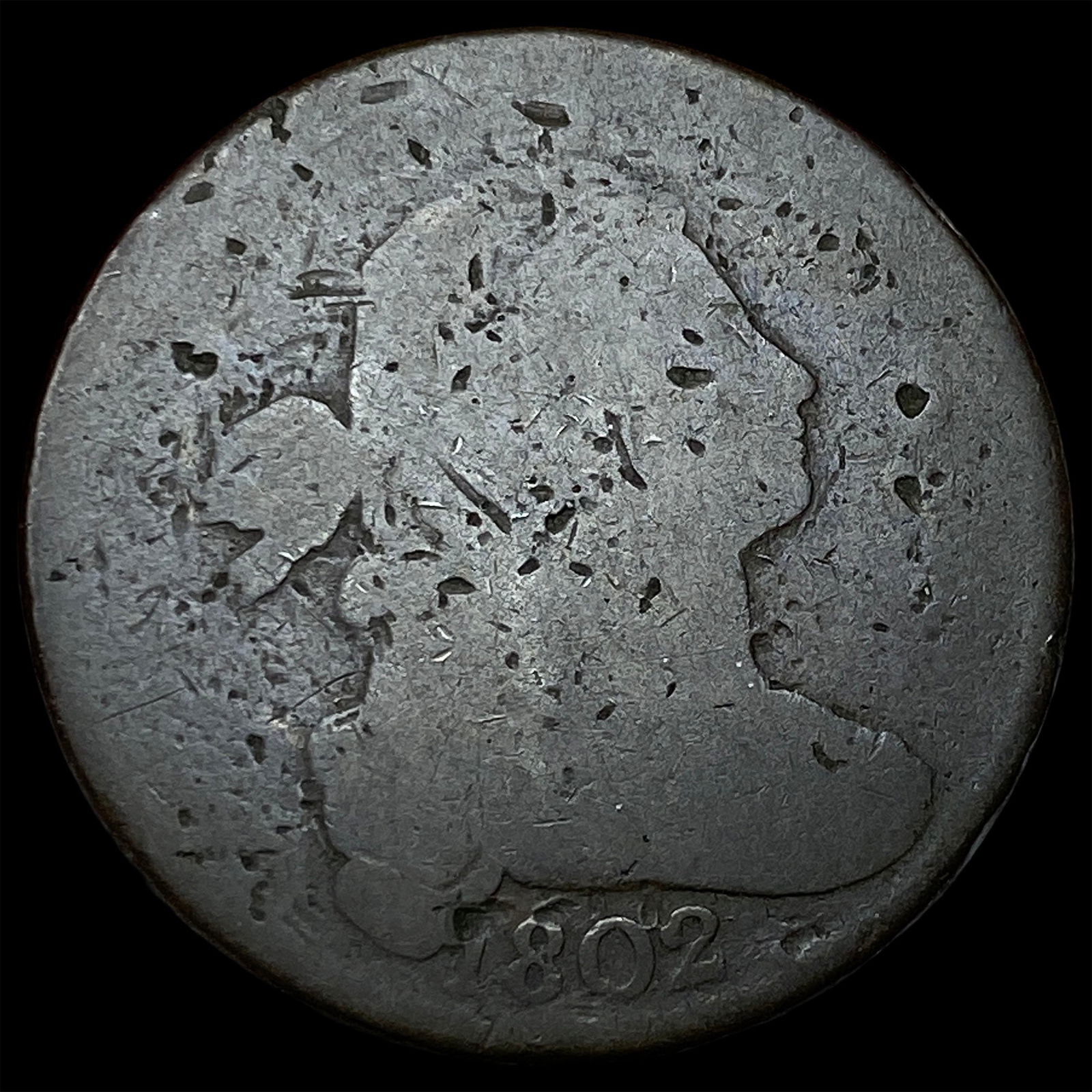 1802 Draped Bust Large Cent NICELY CIRCULATED (1 of 2)