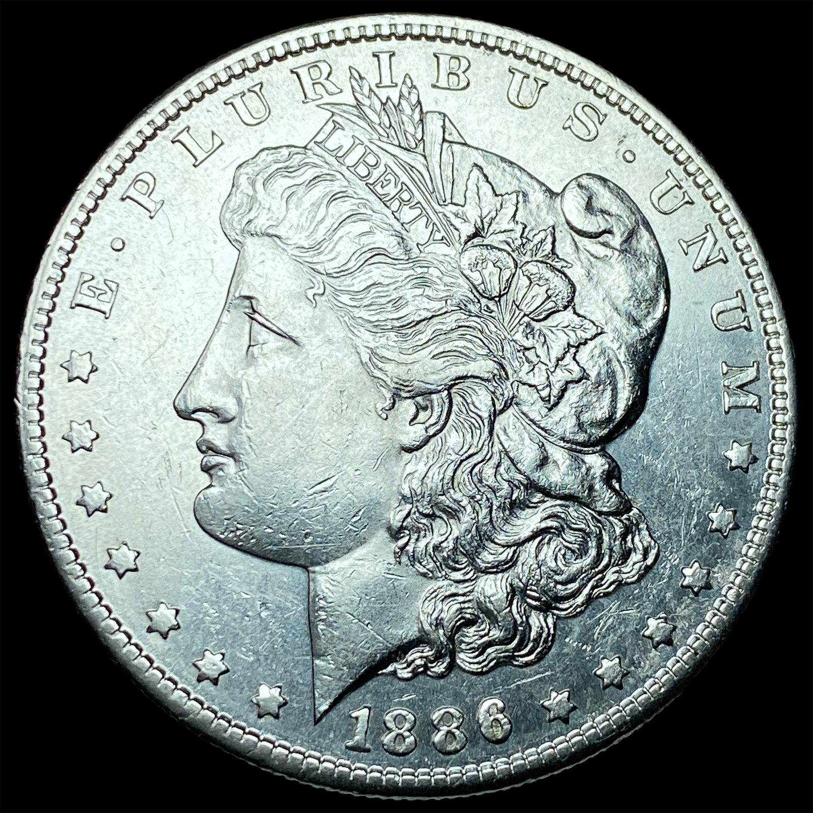1886-S Silver Morgan Dollar CLOSELY UNCIRCULATED: 1886-S Silver Morgan Dollar CLOSELY UNCIRCULATED