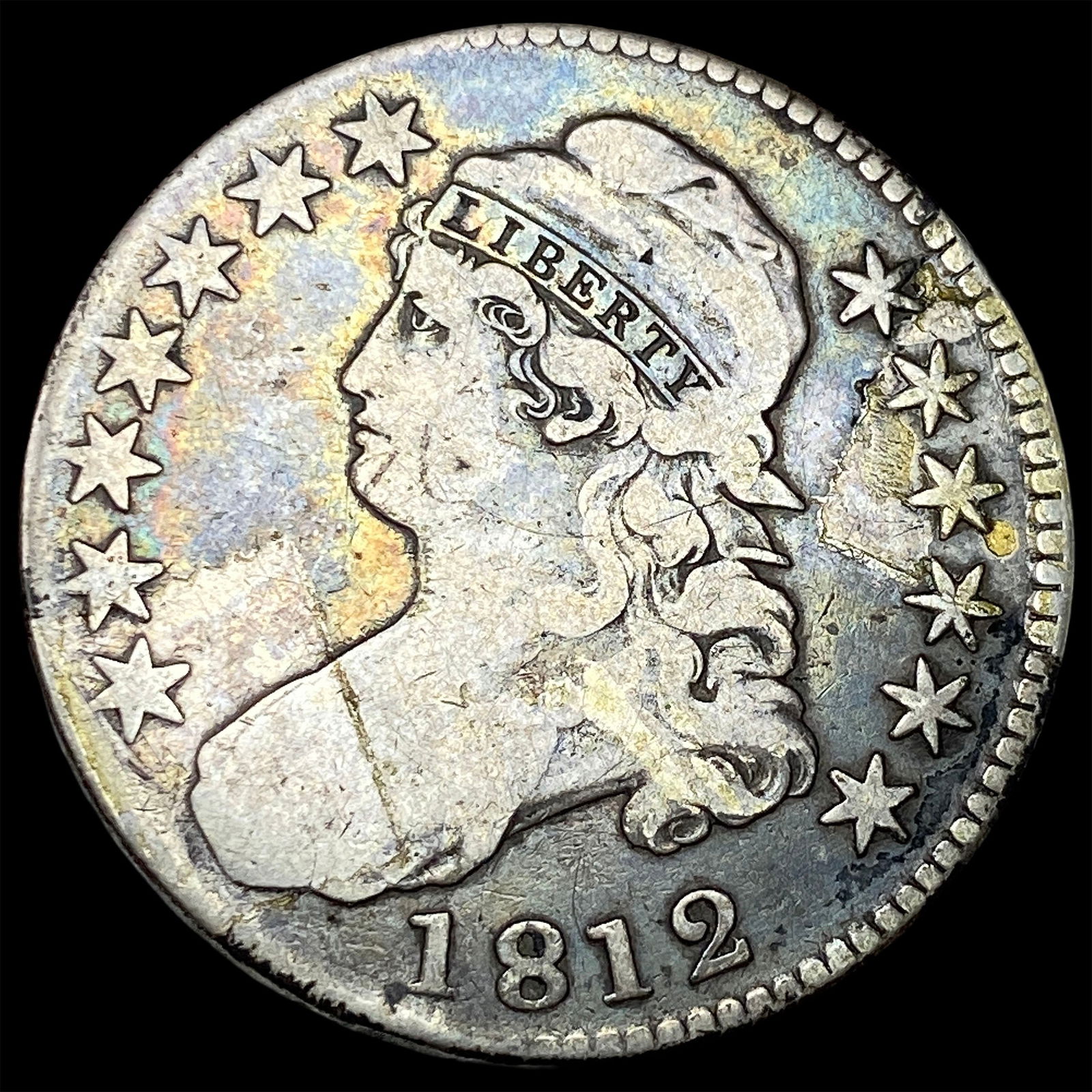 1812 Capped Bust Half Dollar LIGHTLY CIRCULATED (1 of 2)