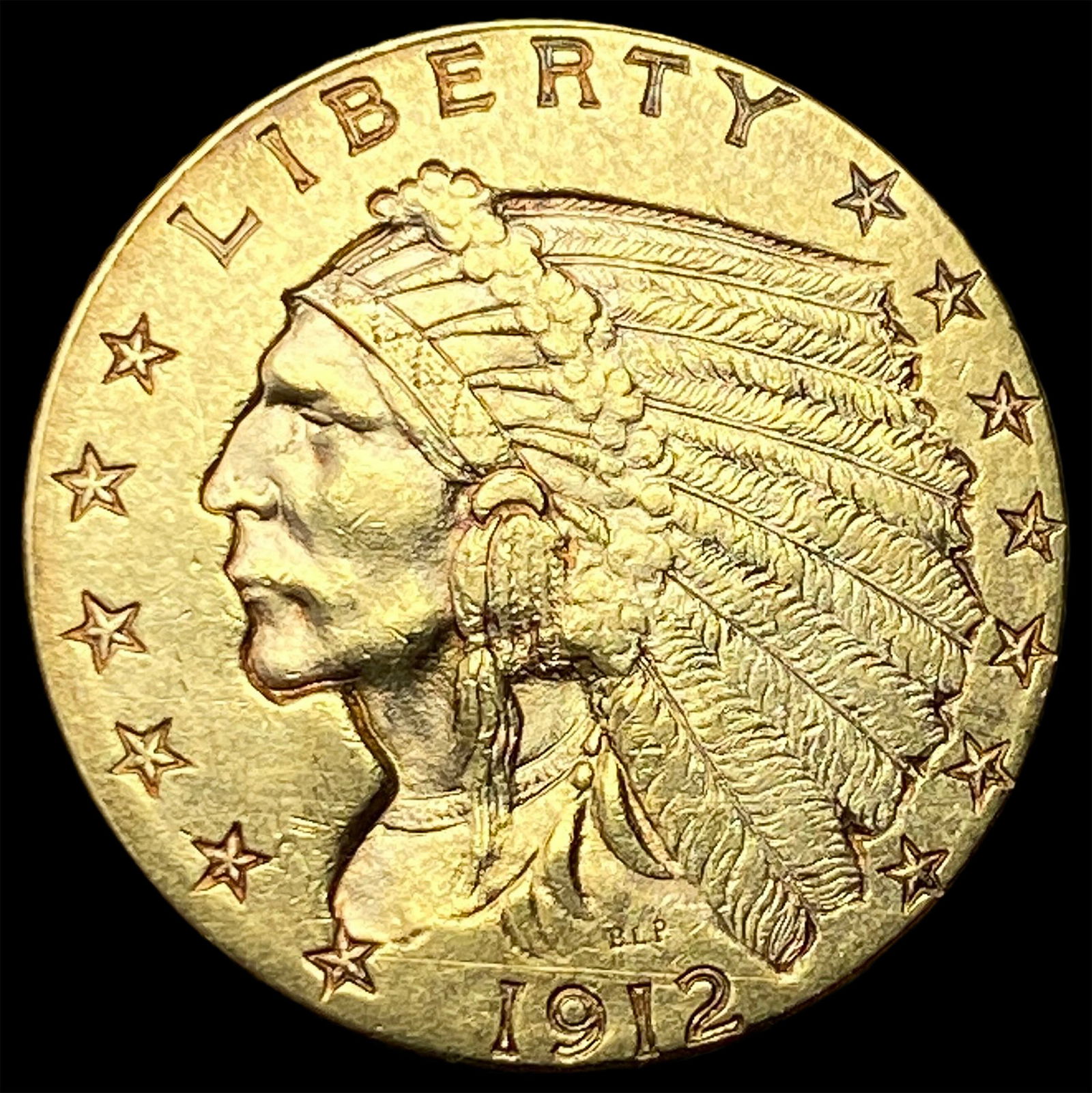 1912 Indian Head $2.5 Gold Quarter Eagle UNCIRCULATED (1 of 2)