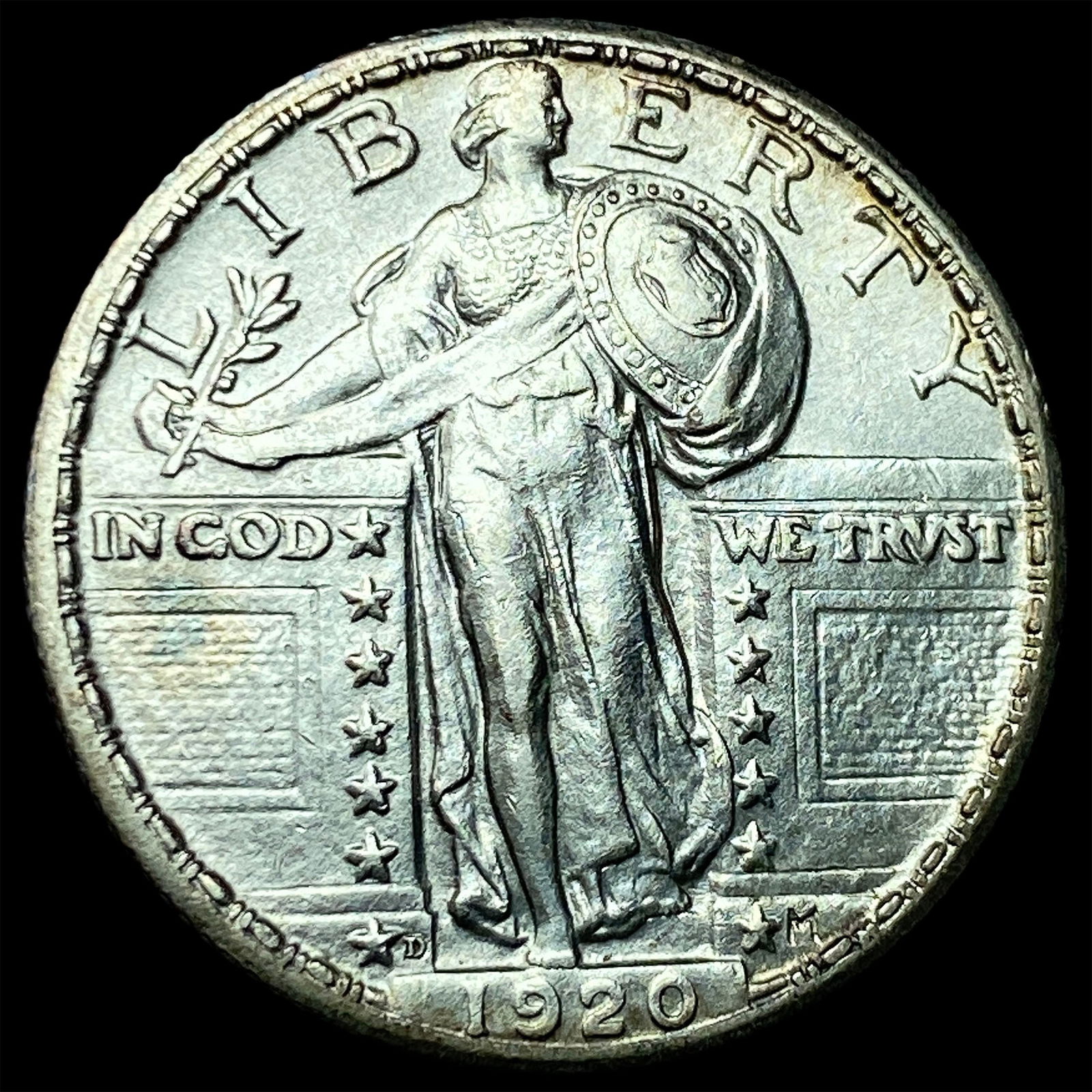 1920-D Silver Standing Liberty Quarter UNCIRCULATED: 1920-D Silver Standing Liberty Quarter UNCIRCULATED