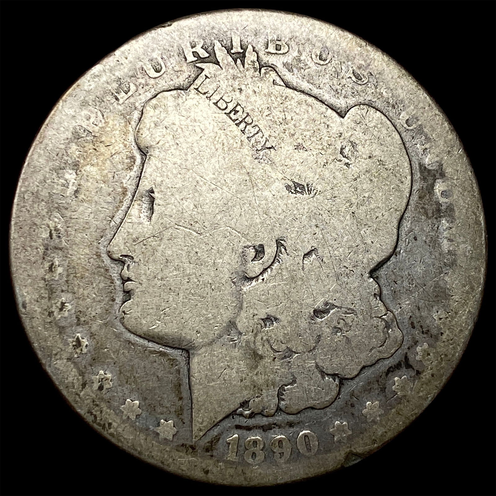 1890-CC Silver Morgan Dollar NICELY CIRCULATED: 1890-CC Silver Morgan Dollar NICELY CIRCULATED