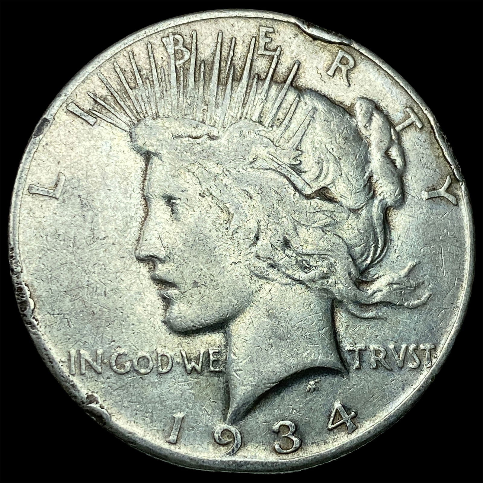 1934 Peace Silver Dollar HIGH GRADE: 1934 Peace Silver Dollar HIGH GRADE