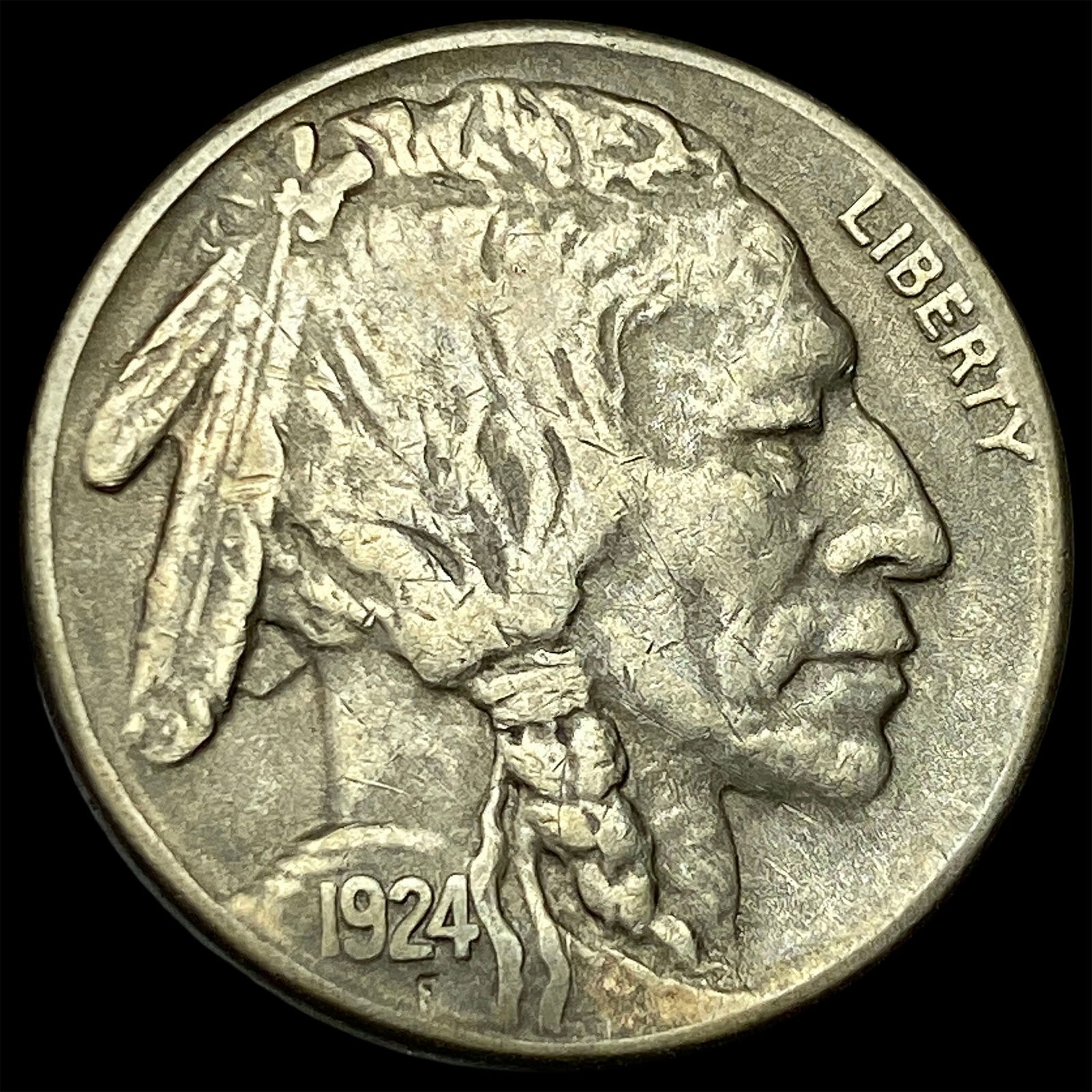 1924-S Buffalo Nickel NEARLY UNCIRCULATED (1 of 2)