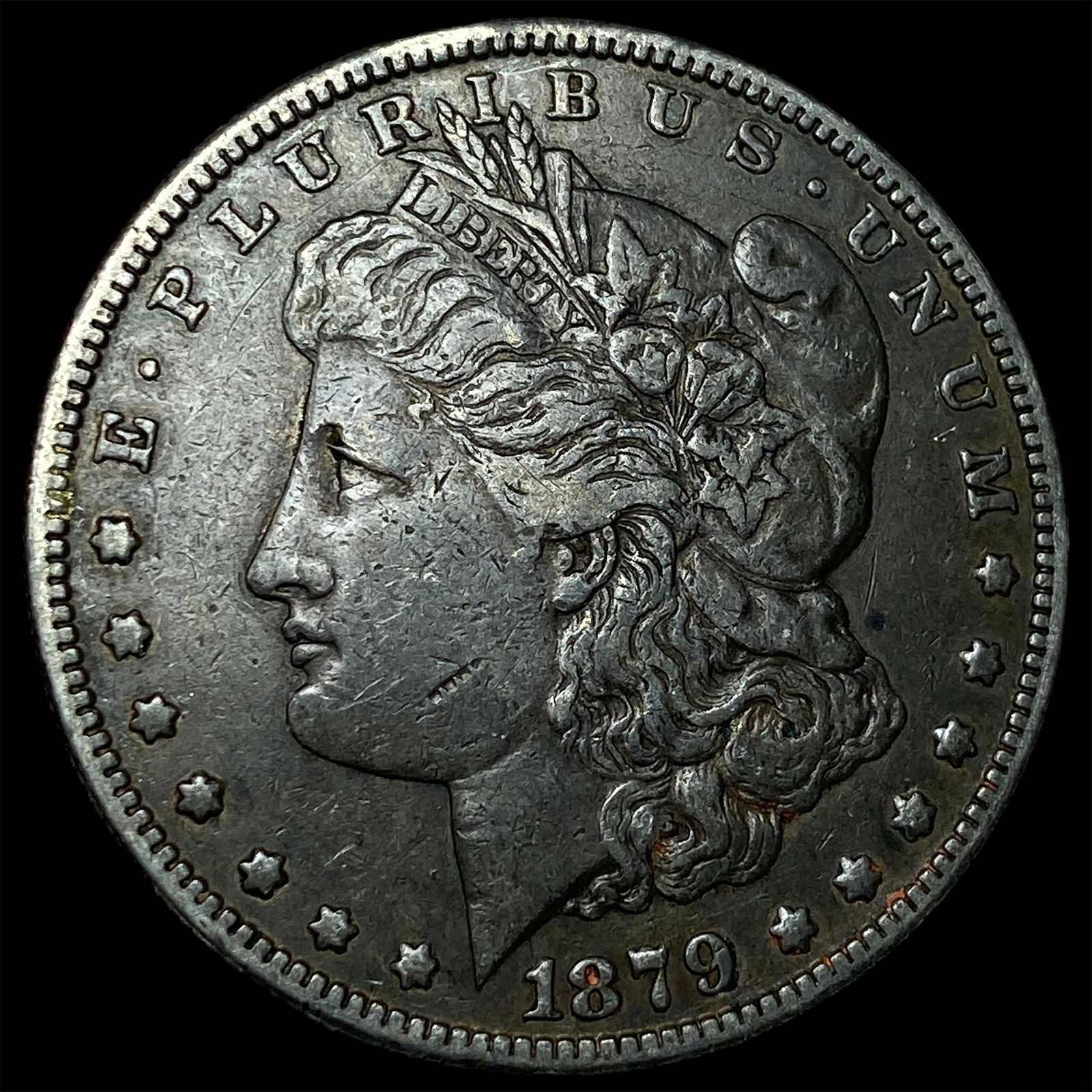 1879-S Silver Morgan Dollar NEARLY UNCIRCULATED: 1879-S Silver Morgan Dollar NEARLY UNCIRCULATED