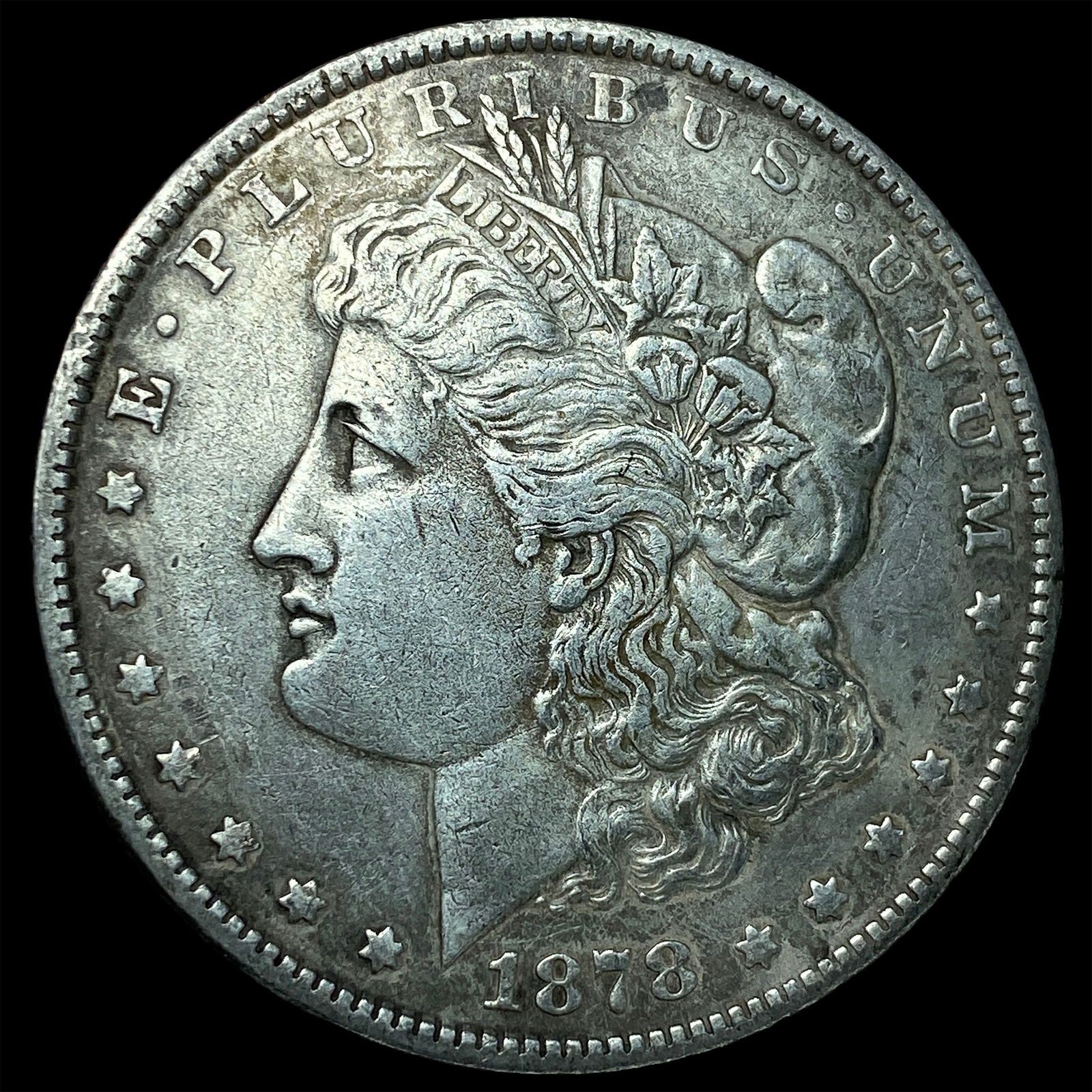 1878 Silver Morgan Dollar NEARLY UNCIRCULATED: 1878 Silver Morgan Dollar NEARLY UNCIRCULATED