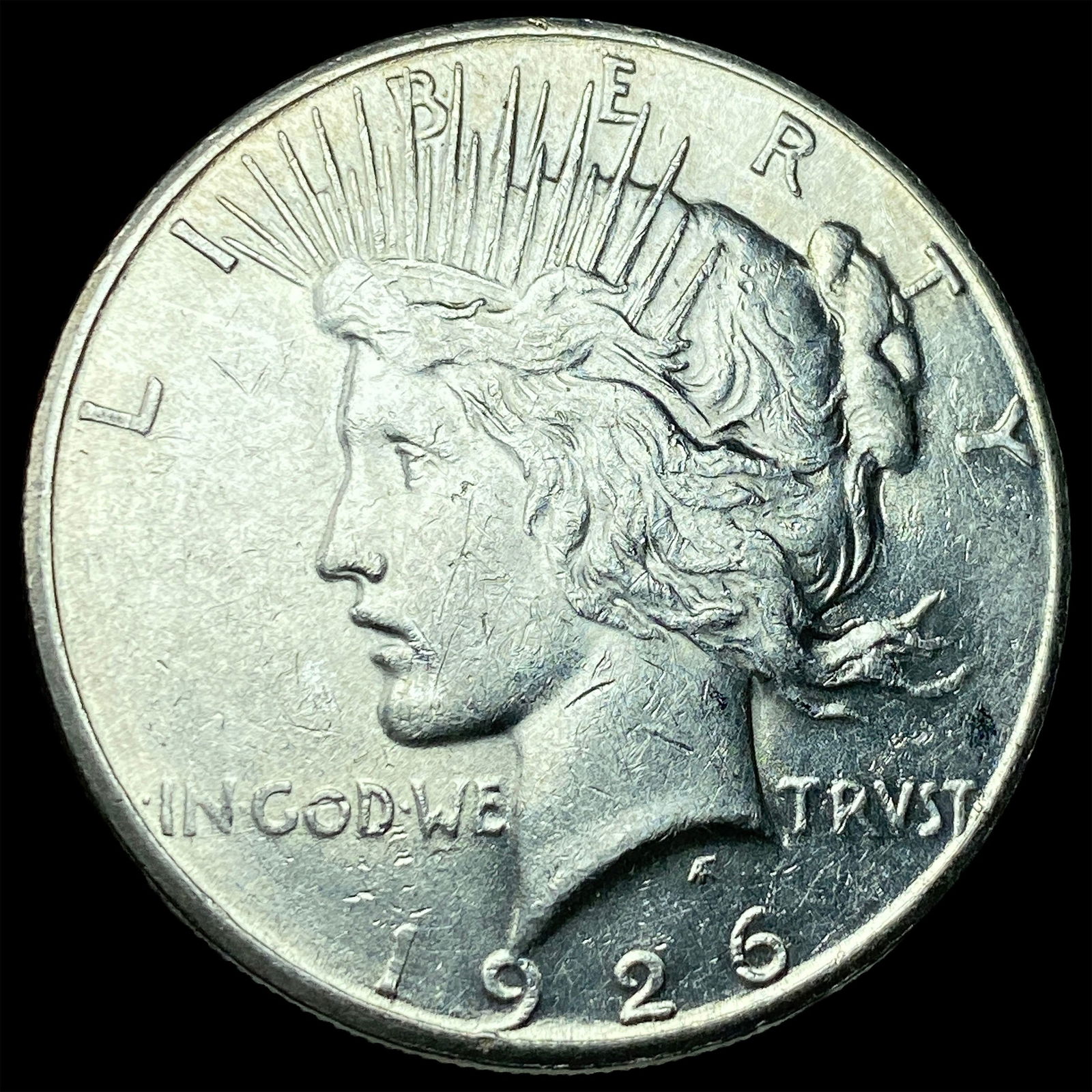 1926-S Silver Peace Dollar CLOSELY UNCIRCULATED: 1926-S Silver Peace Dollar CLOSELY UNCIRCULATED