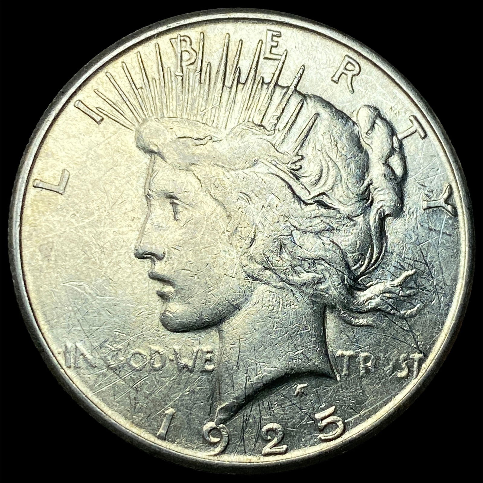 1925-S Silver Peace Dollar CLOSELY UNCIRCULATED: 1925-S Silver Peace Dollar CLOSELY UNCIRCULATED