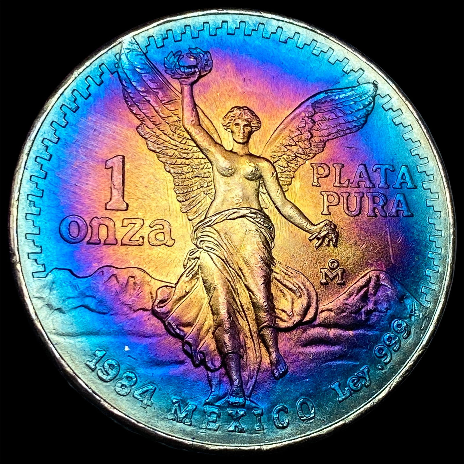 1984 Mexico 1 Onza Silver Libertad SUPERB GEM BU: 1984 Mexico 1 Onza Silver Libertad SUPERB GEM BU