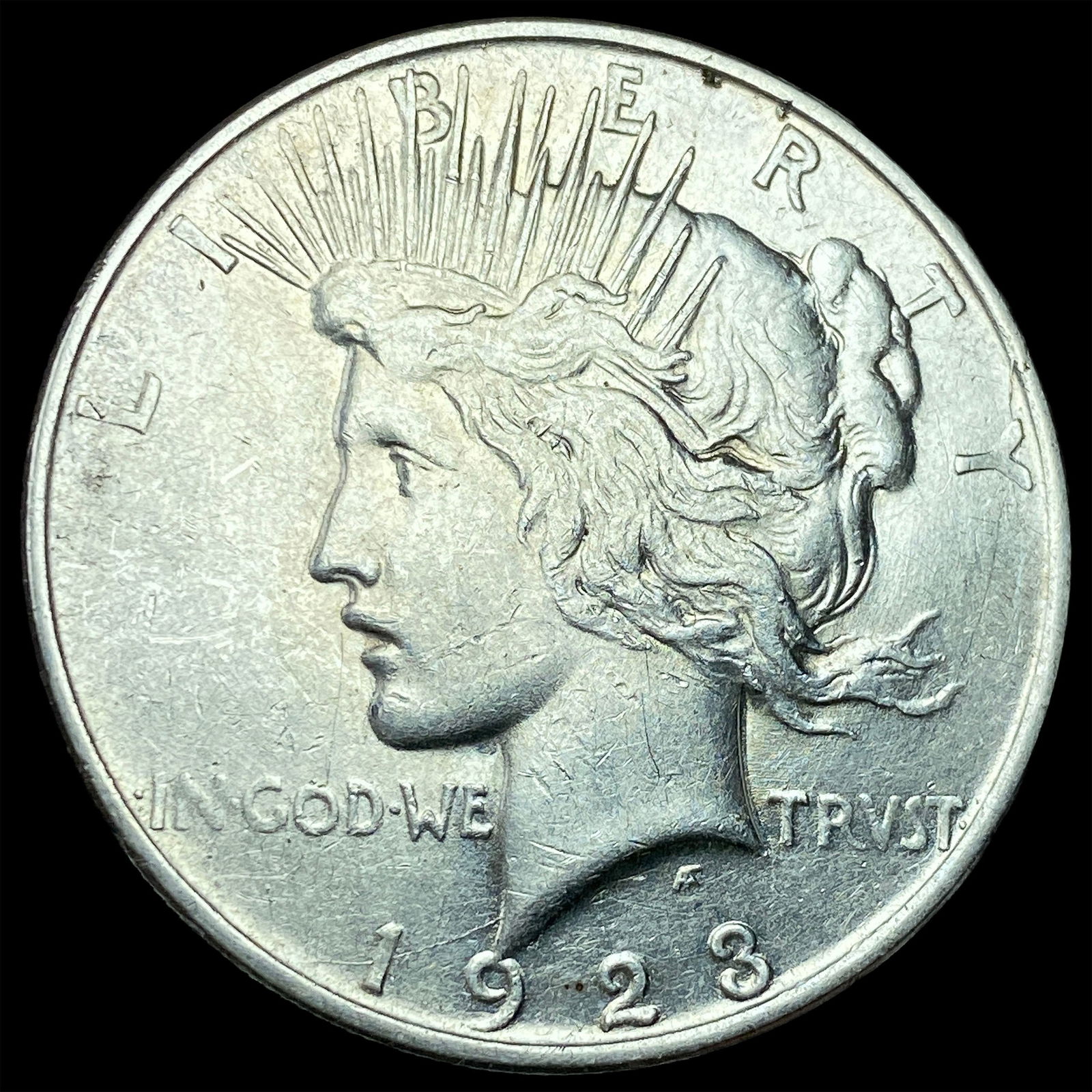 1923 Peace Silver Dollar CLOSELY UNCIRCULATED: 1923 Peace Silver Dollar CLOSELY UNCIRCULATED