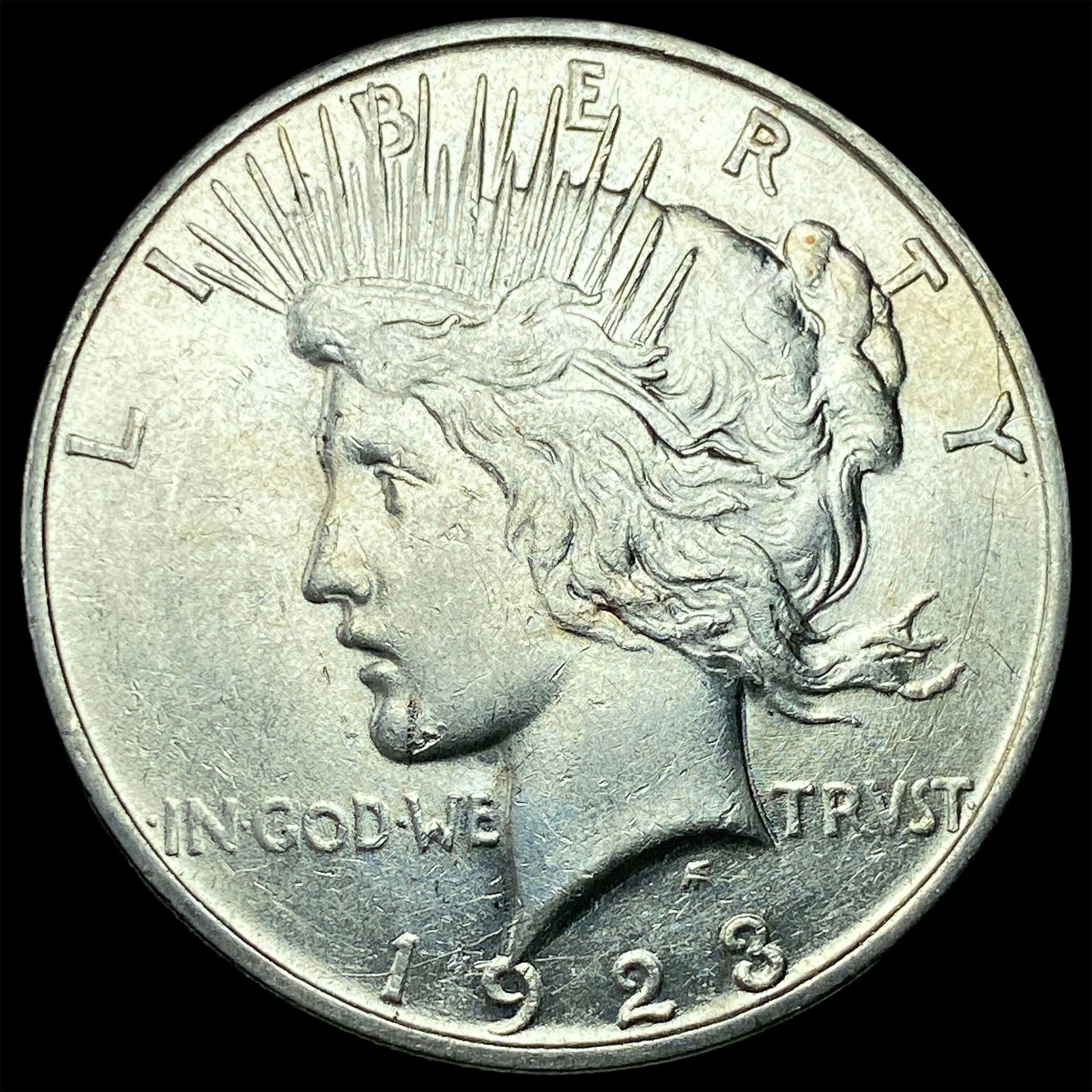 1923 Silver Peace Dollar CLOSELY UNCIRCULATED: 1923 Silver Peace Dollar CLOSELY UNCIRCULATED