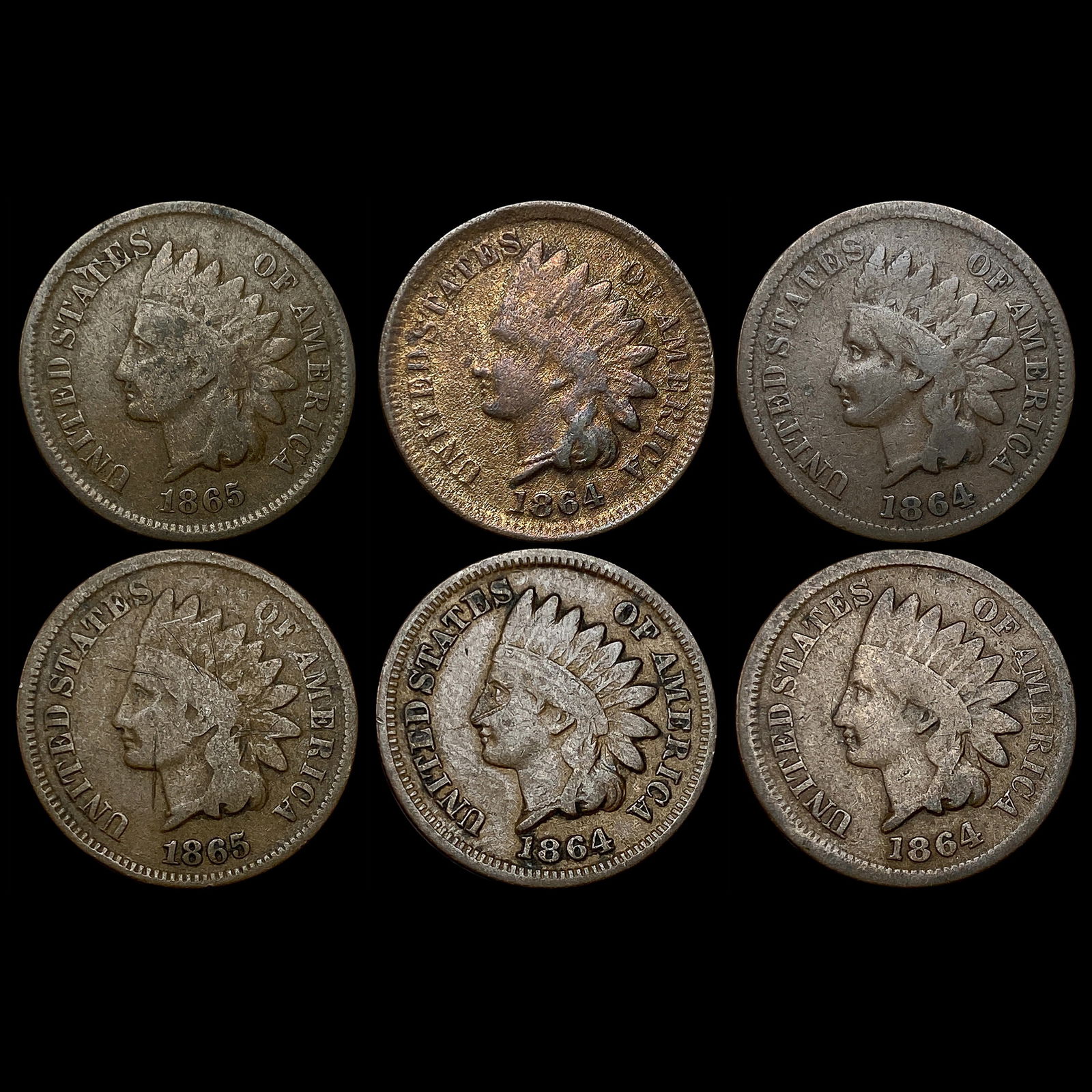 1864-1865 Indian Head Cent Copper-Nickel LIGHTLY CIRCULATED (1 of 2)