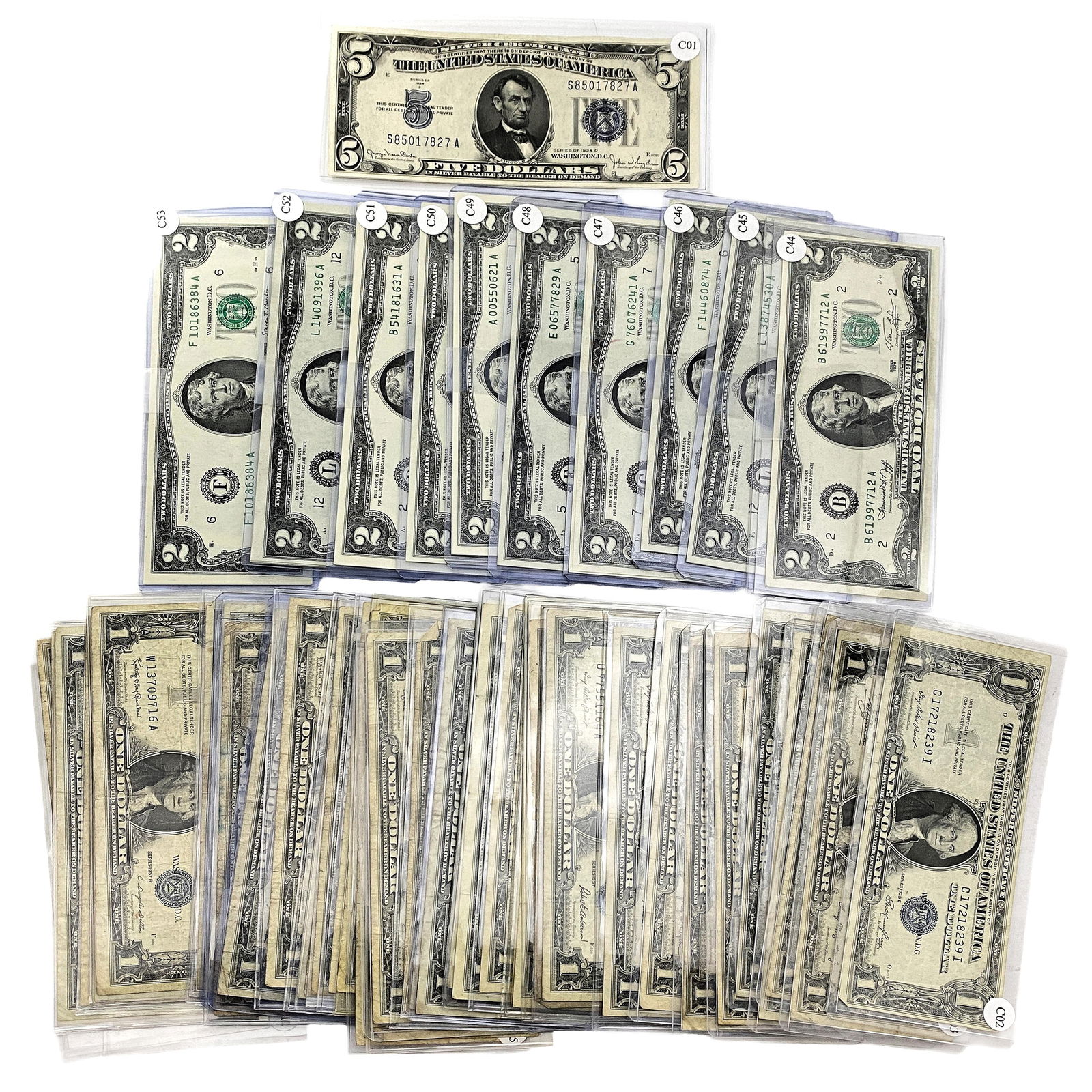 Mixed Dates Various U.S. Currency