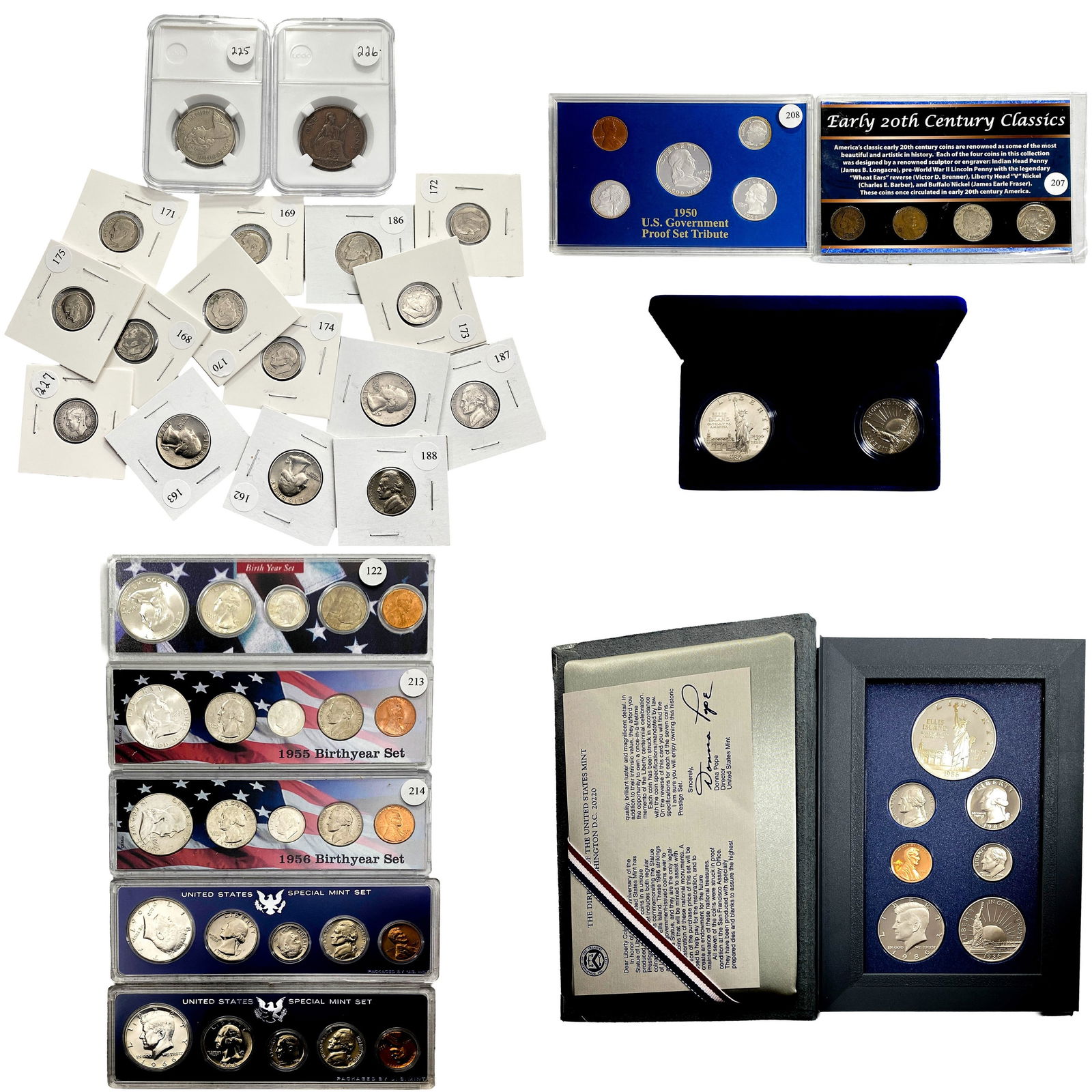 Various Dates Mixed Proof Sets and U.S. Coins (1 of 9)