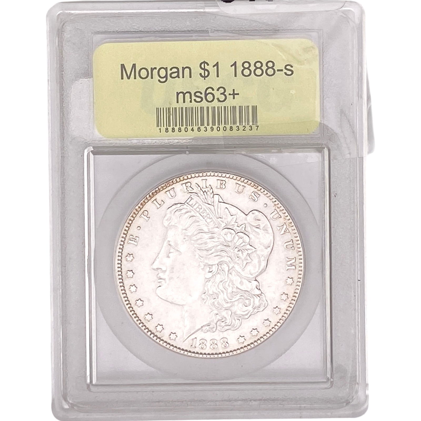 1888-S Morgan Silver Dollar USCG MS63+ (1 of 2)