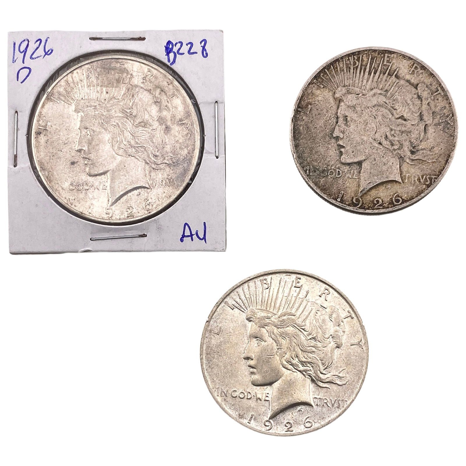[3 Coins] 1926 Silver Peace Dollar: [3 Coins] 1926 Silver Peace Dollar