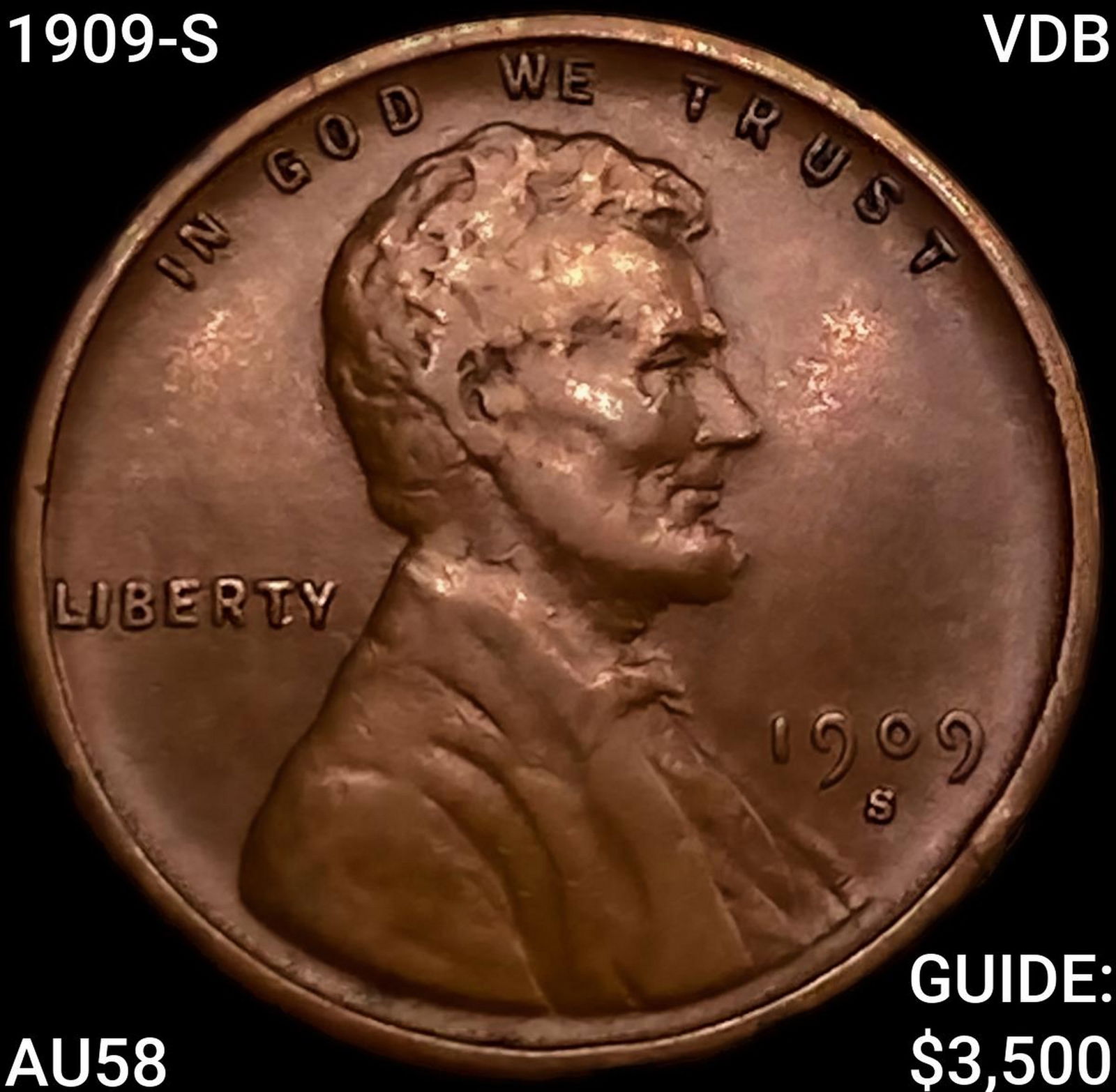 1909-S VDB Wheat Cent CHOICE AU (1 of 2)