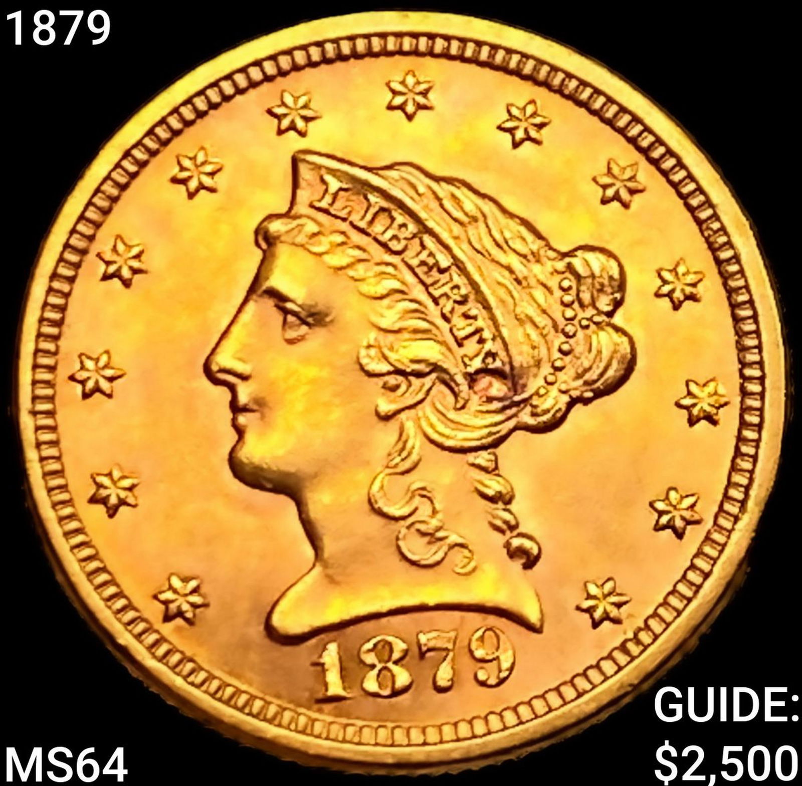 1879 $2.50 Gold Quarter Eagle CHOICE BU (1 of 2)