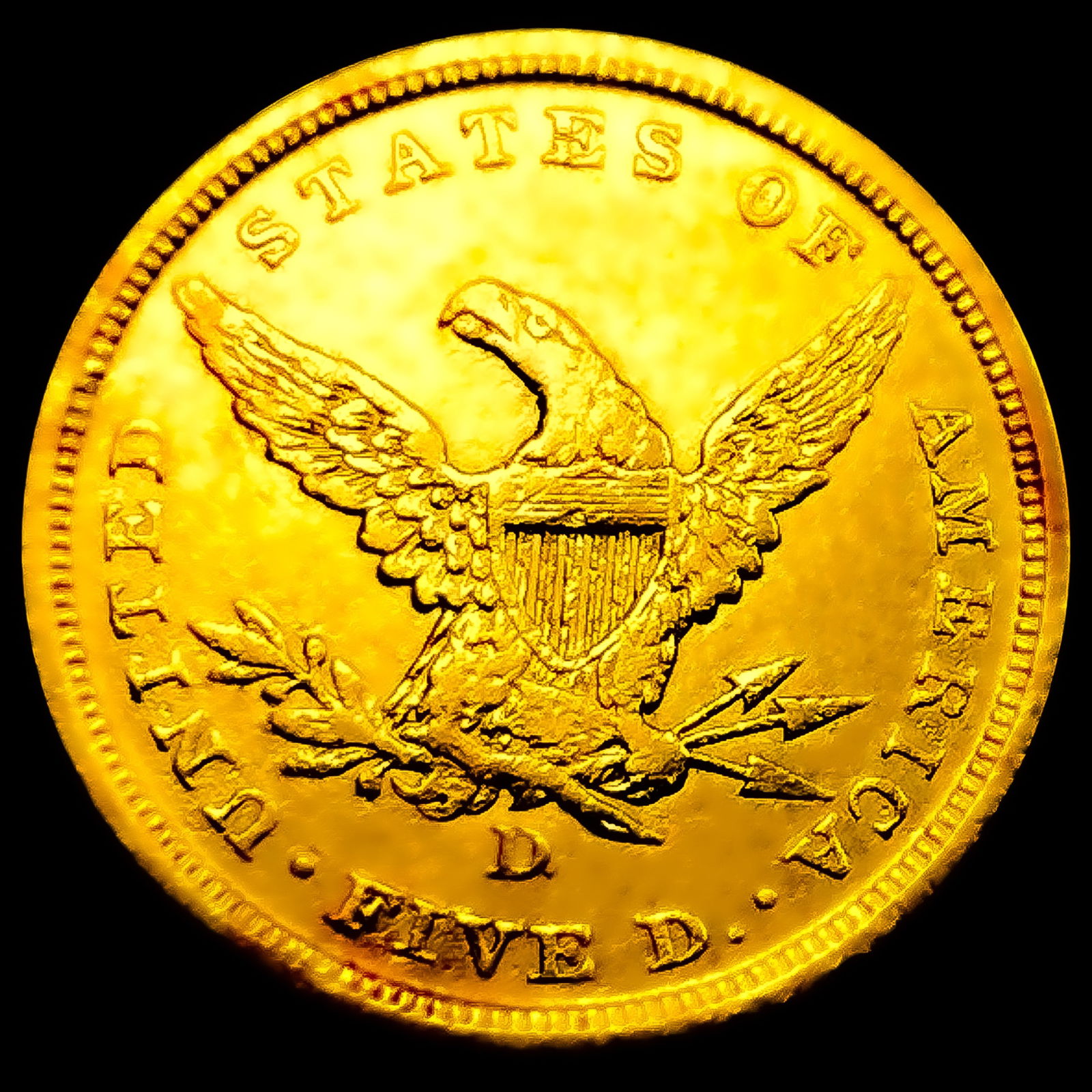 1840-D $5 Gold Half Eagle - 2