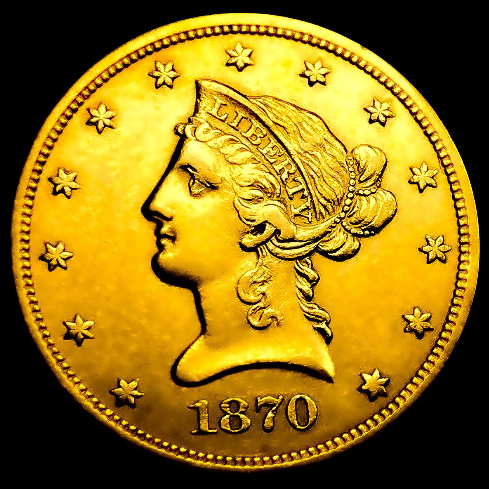 1870-S $10 Gold Eagle (1 of 2)