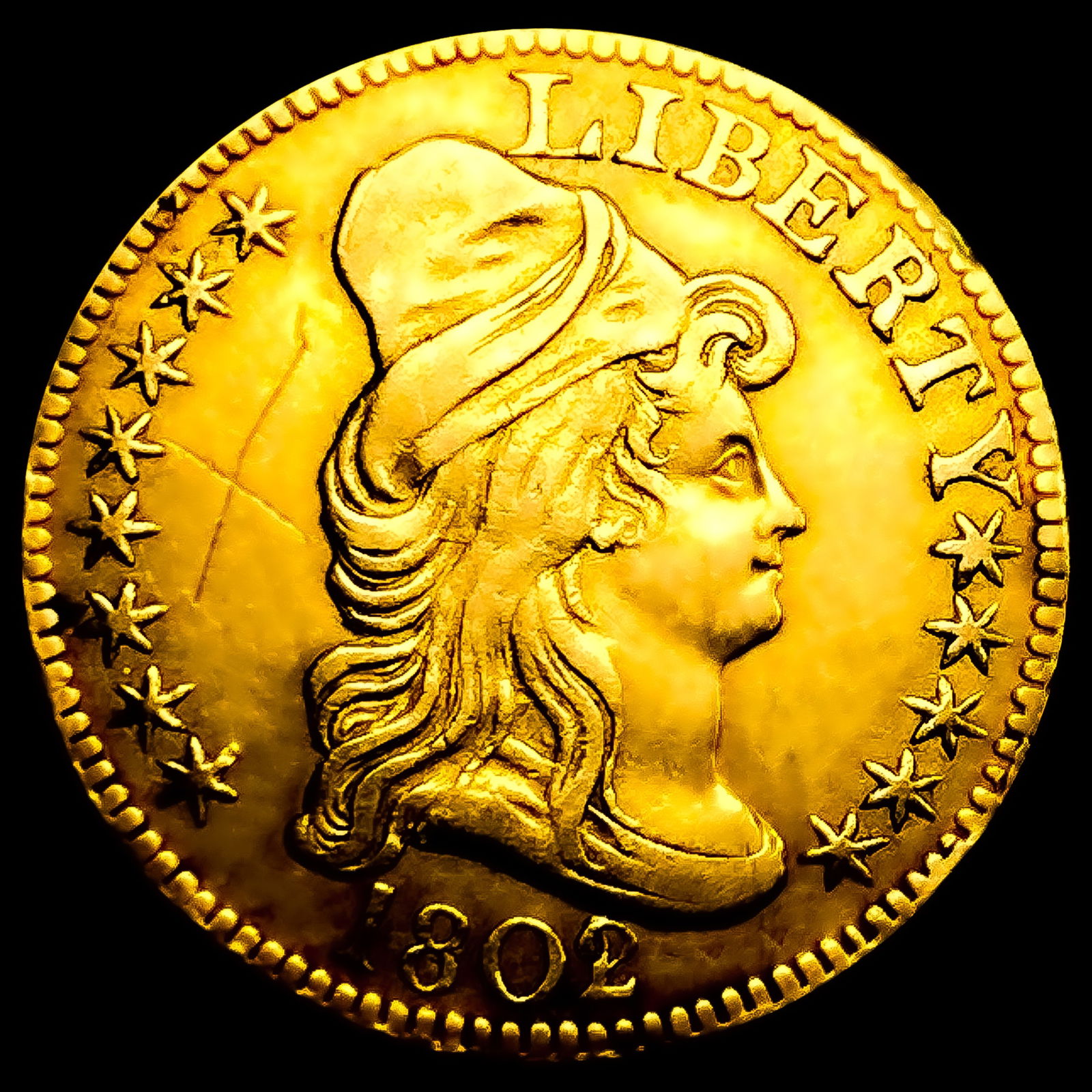 1802/1 $5 Gold Half Eagle: 1802/1 $5 Gold Half Eagle