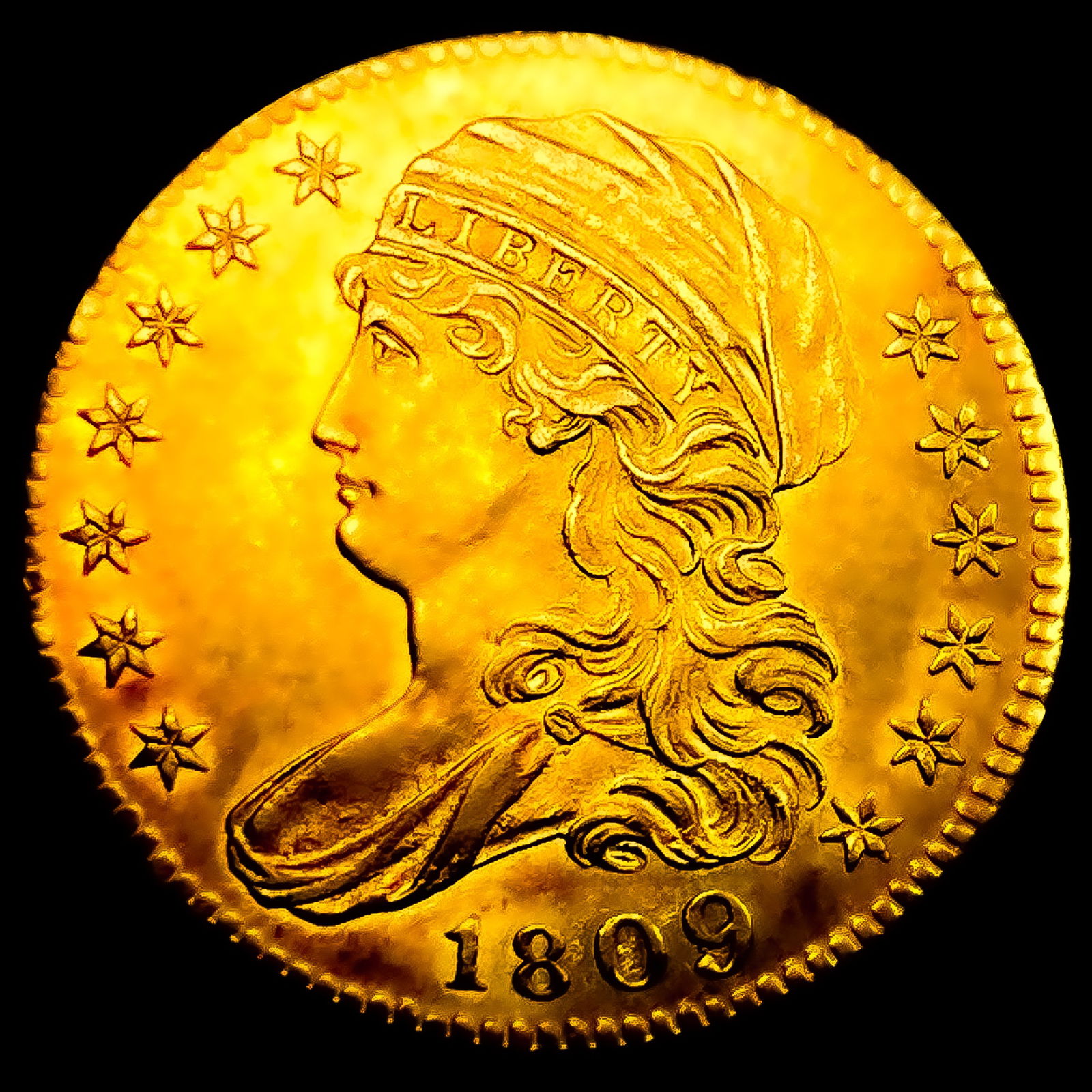 1809/8 $5 Gold Half Eagle: 1809/8 $5 Gold Half Eagle