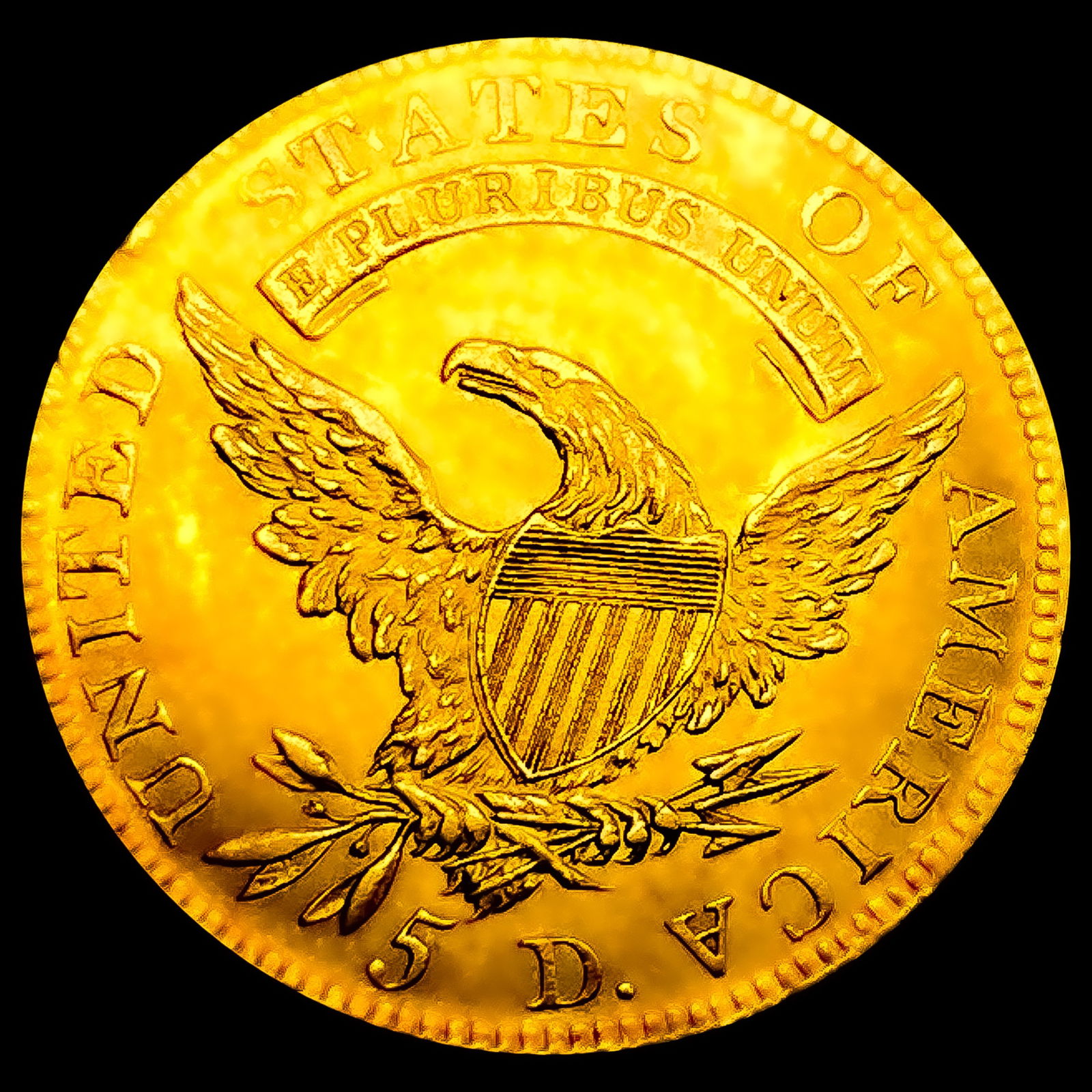 1809/8 $5 Gold Half Eagle - 2