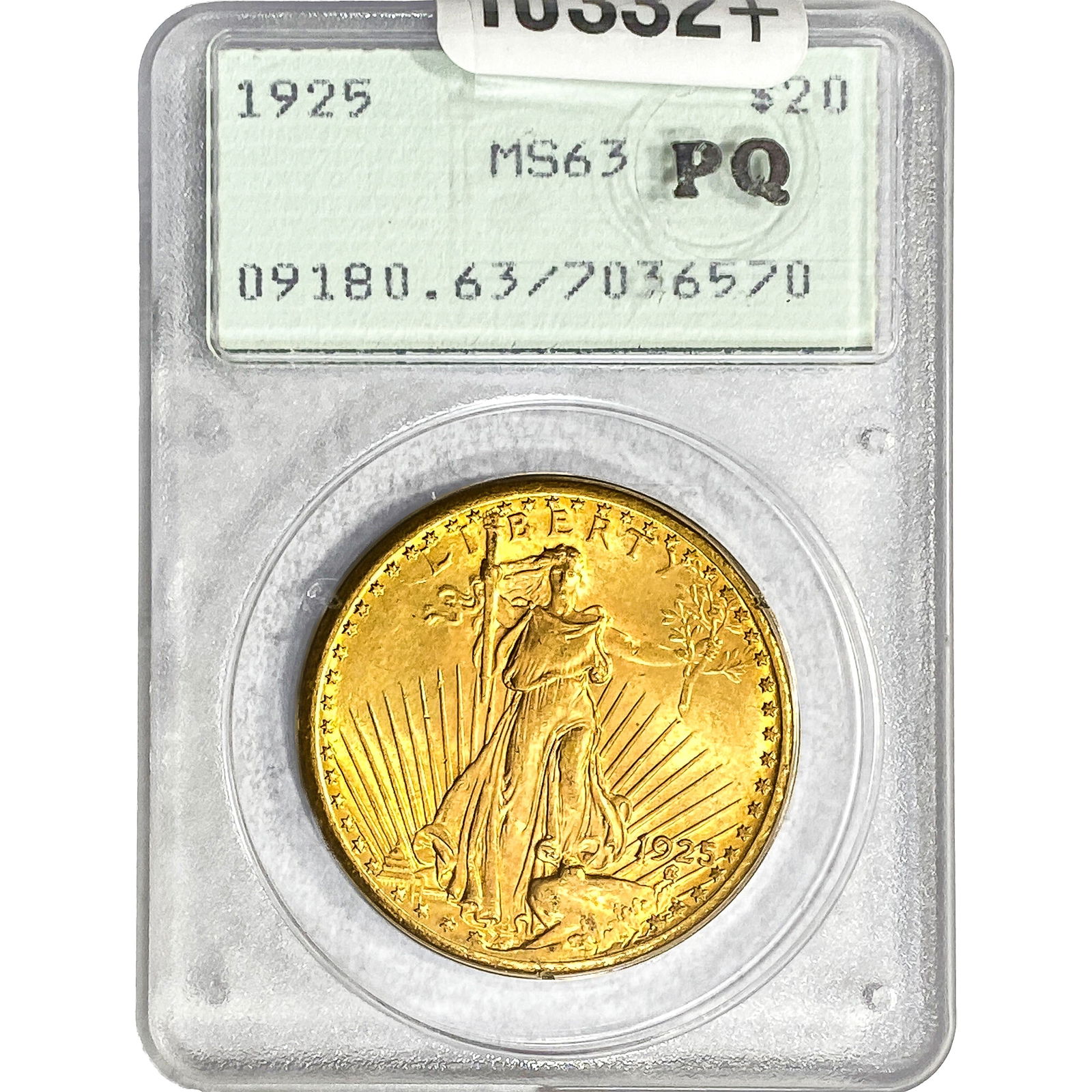 1925 $20 Gold Double Eagle PCGS MS63 (1 of 2)