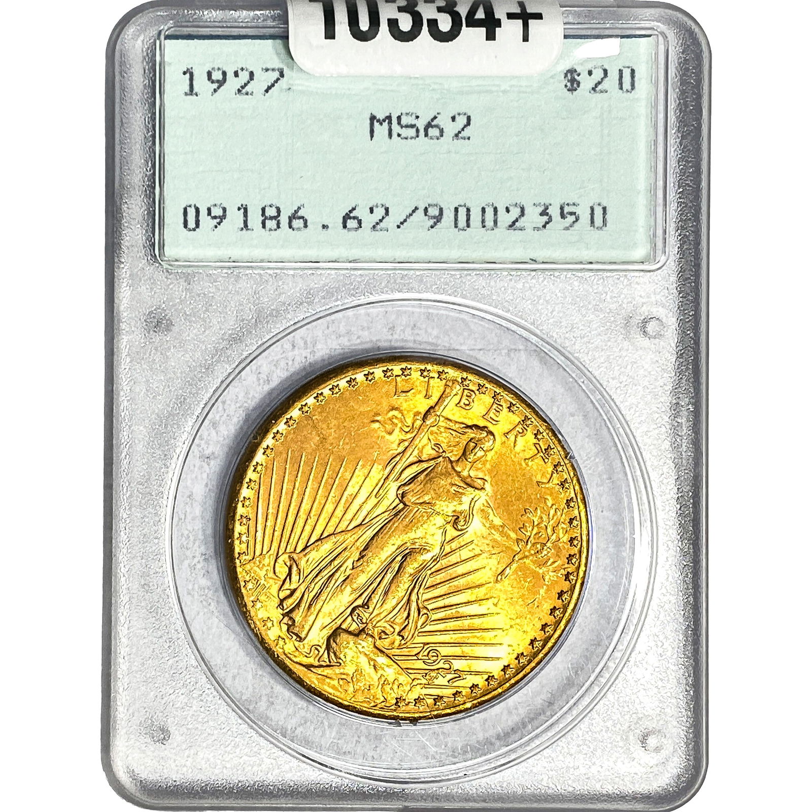 1927 $20 Gold Double Eagle PCGS MS62: 1927 $20 Gold Double Eagle PCGS MS62