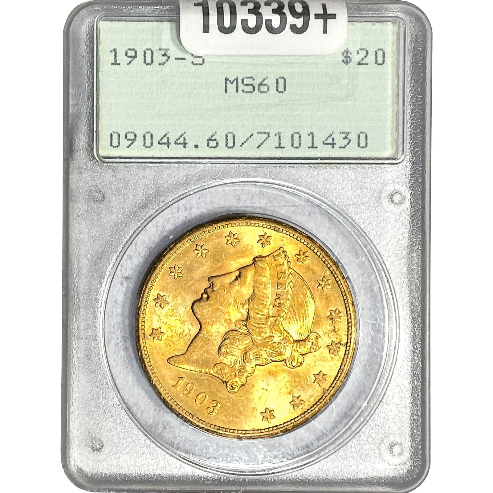 1903-S $20 Gold Double Eagle PCGS MS60 (1 of 2)